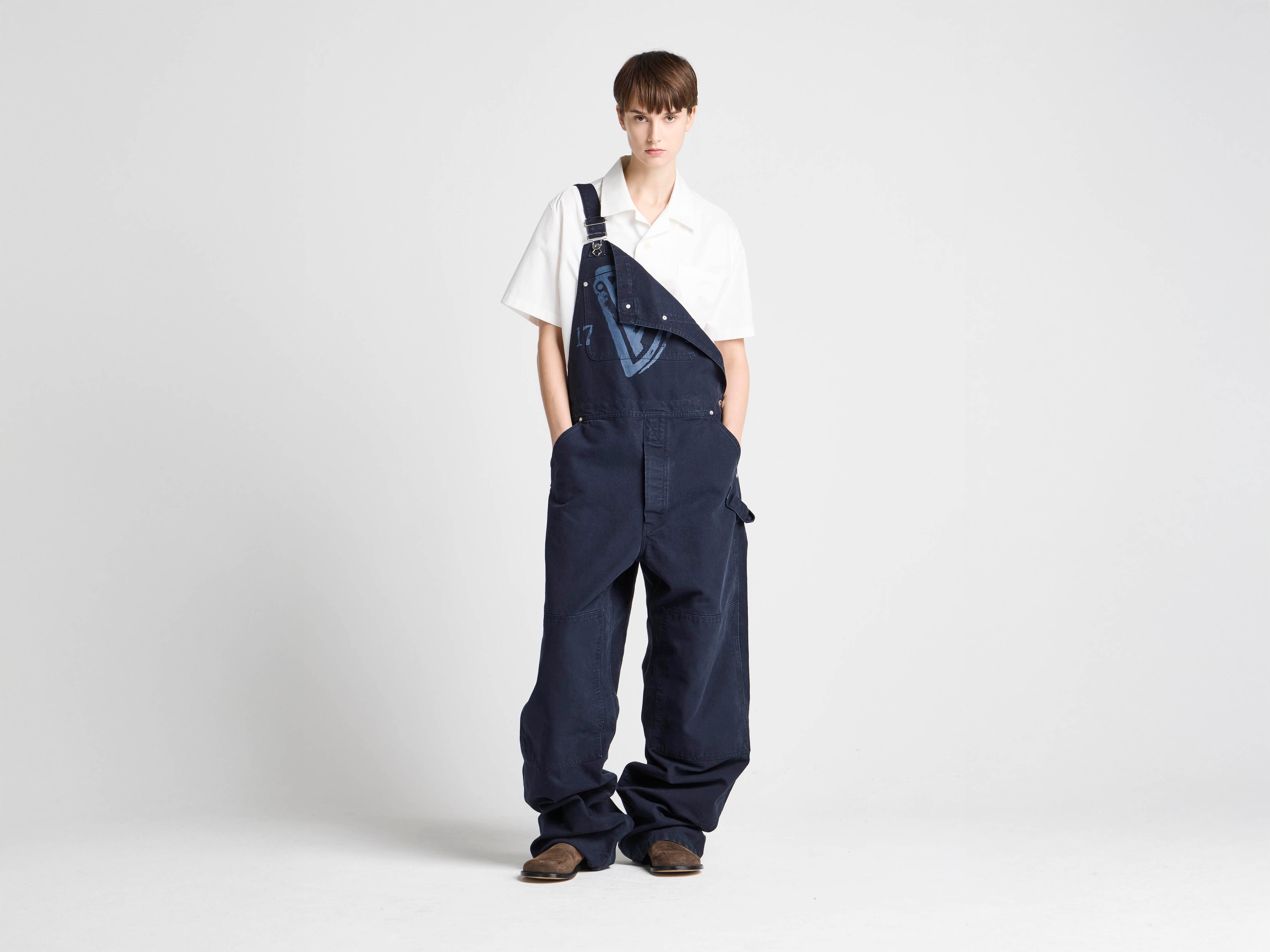 JW Anderson x Guinness Latzhose Indigo Baumwolle Unisex