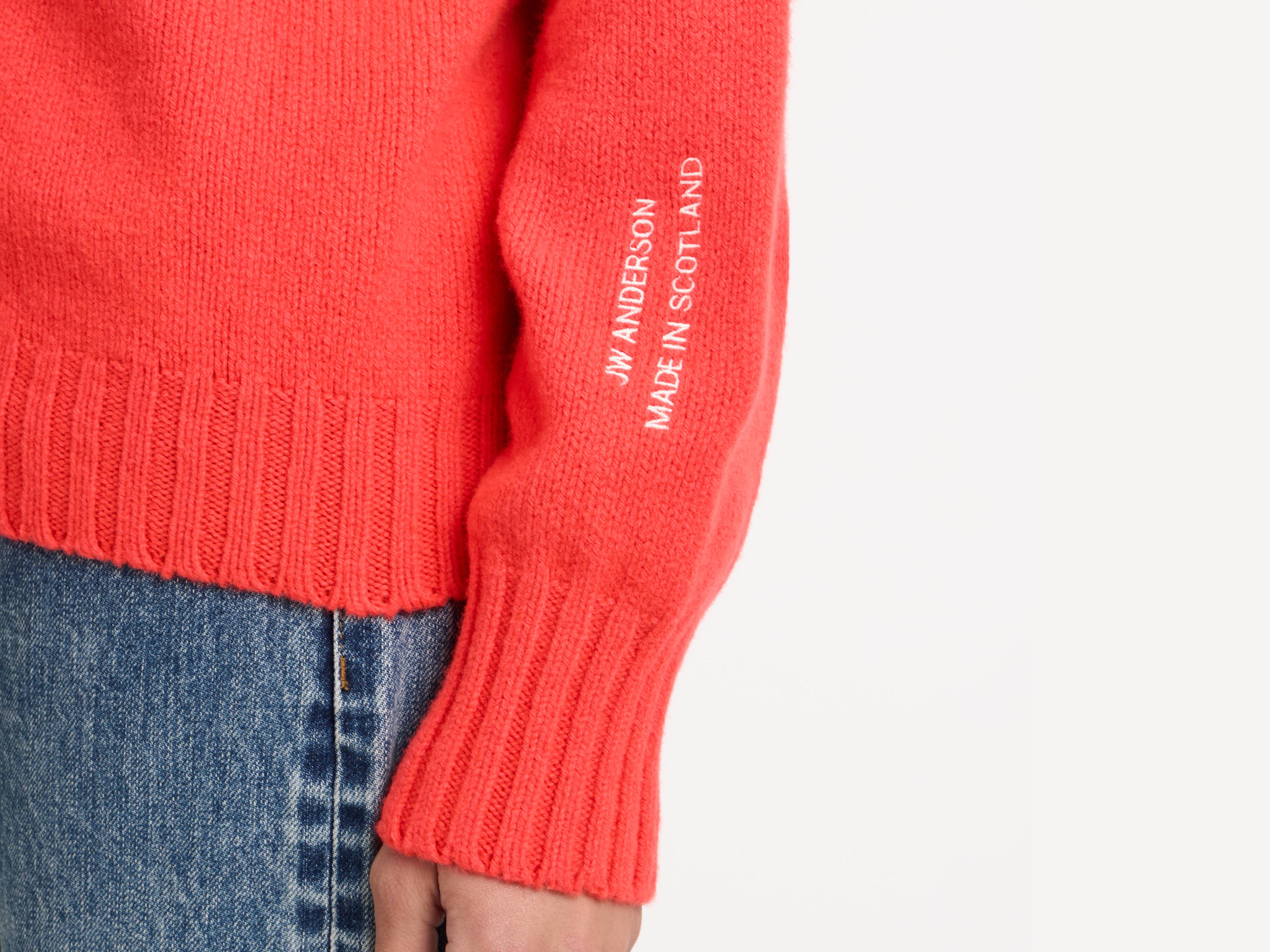J.W.Anderson Turtleneck Jumper Strickpullover Neon Orange