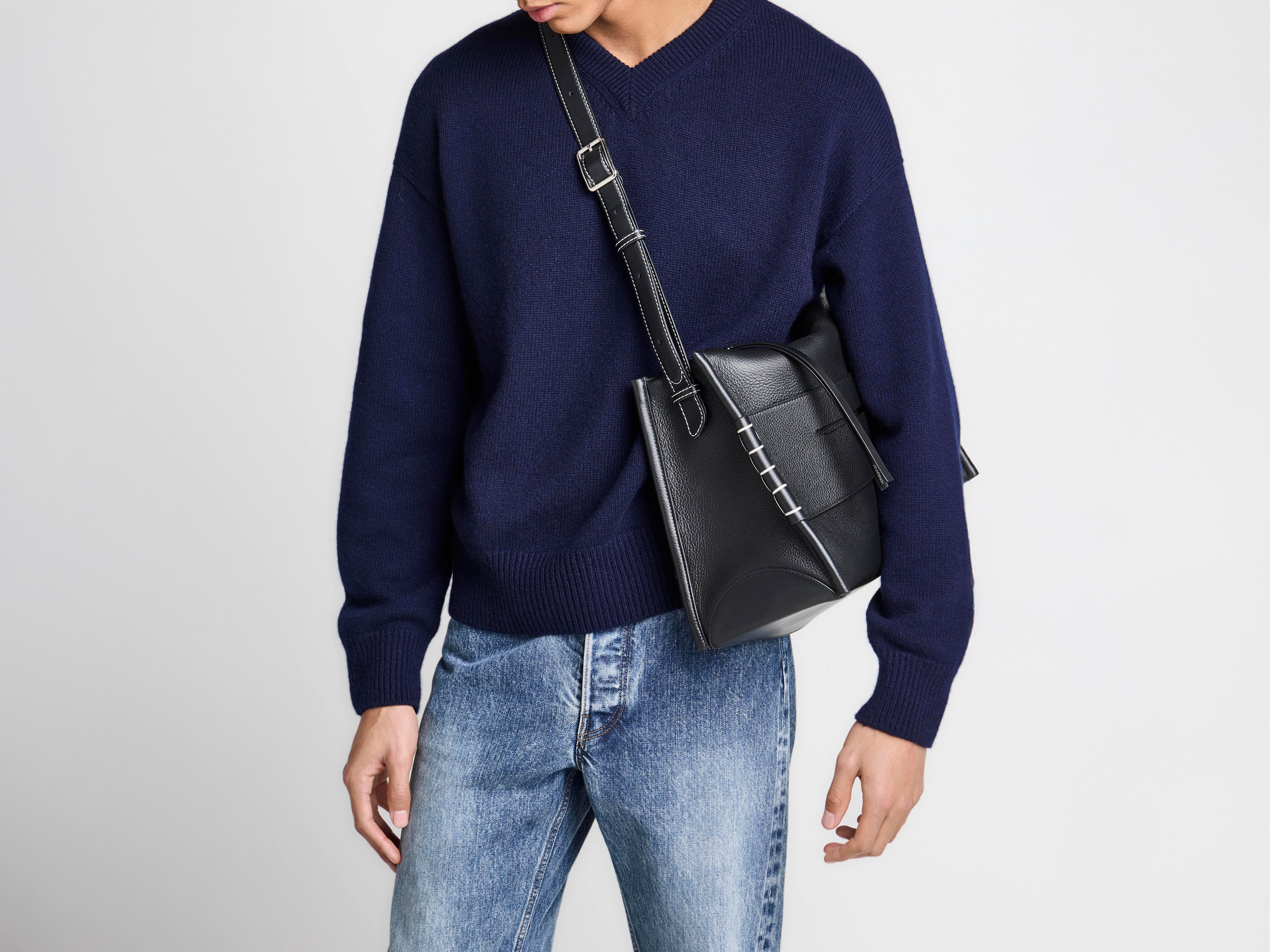 J.W.Anderson Messenger Loafer Bag Tasche Schwarz Leder Crossbody