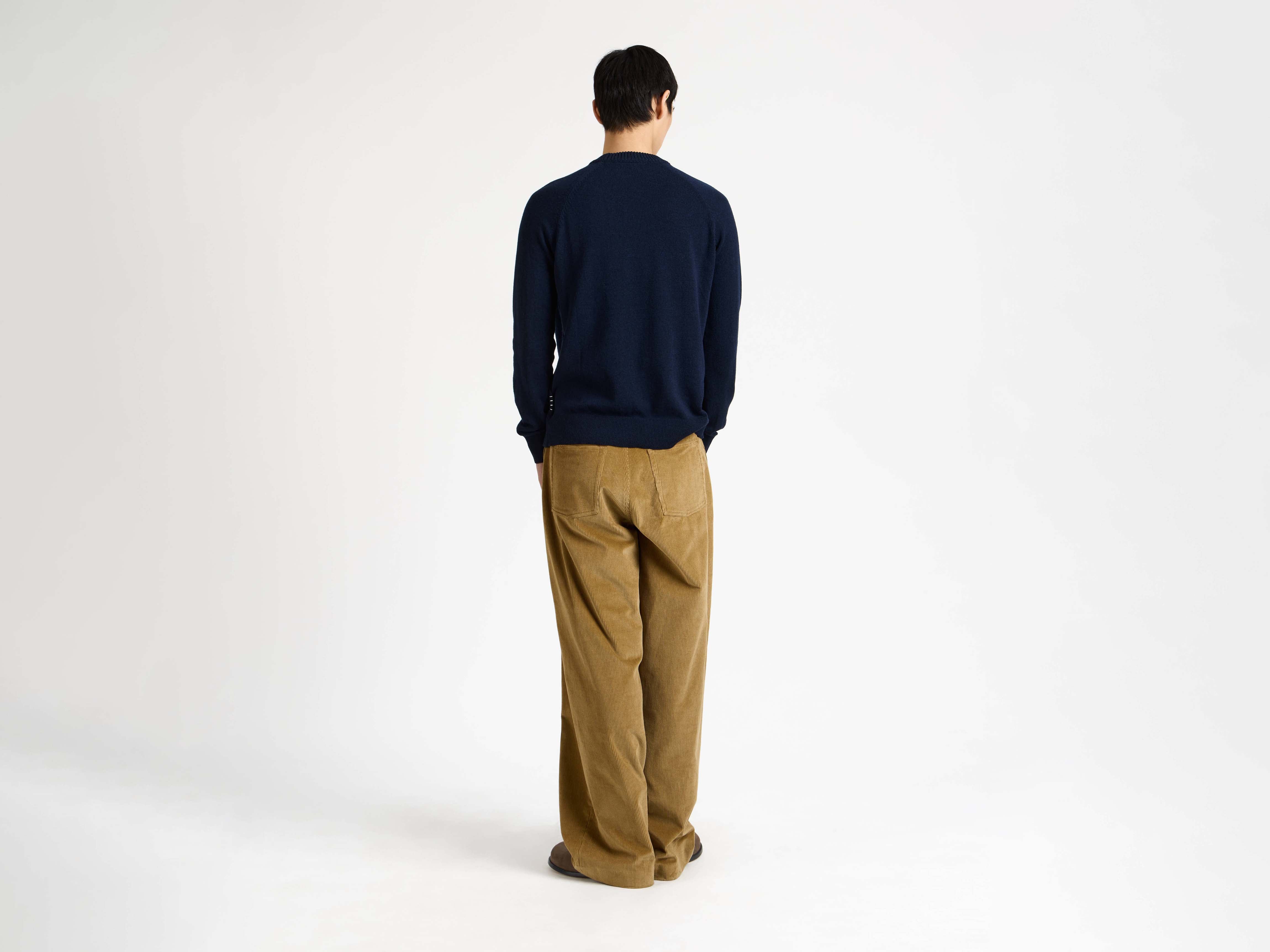 J.W.Anderson Raglan Jumper Strickpullover Navy Stickerei