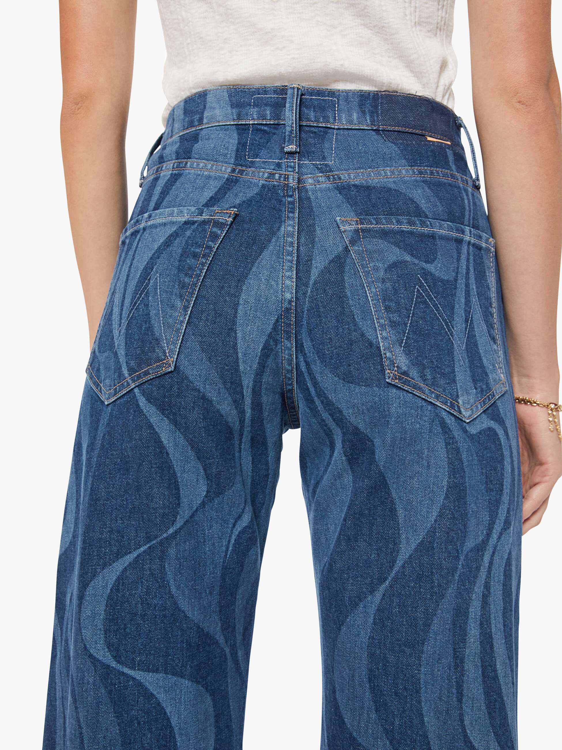 Mother Denim The Lasso Sneak Jeans Twist Of Fate Dunkelblau