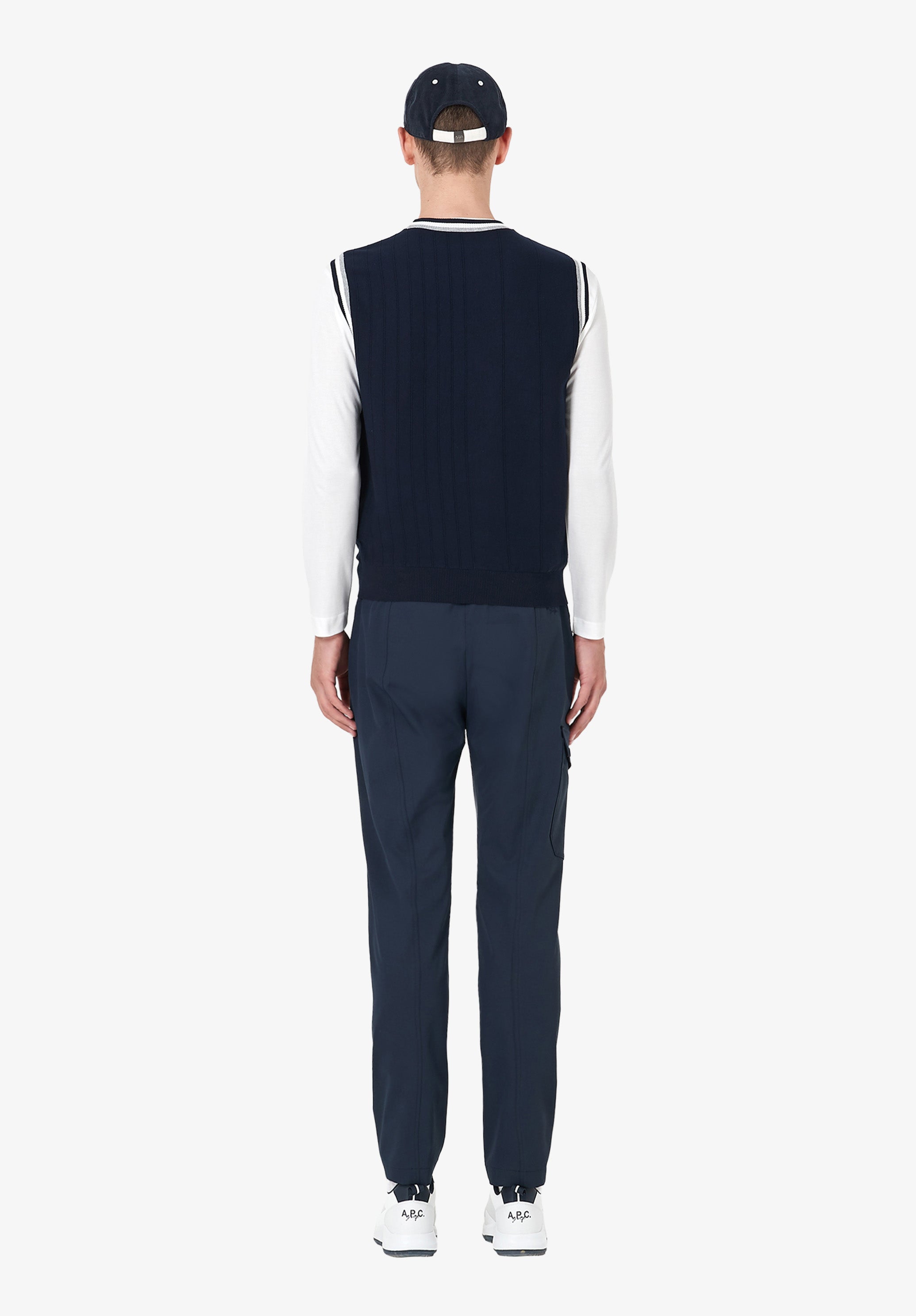 A.P.C. Golf Ärmelloser Pullover Rundhals S-XL