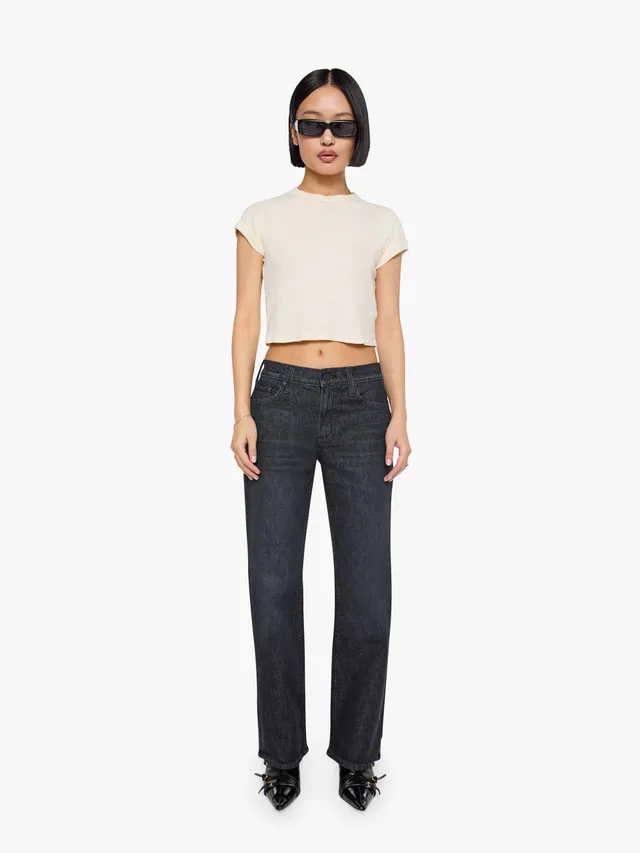 Mother Petites The Lil Reifler Jeans Starry Eyed Schwarz