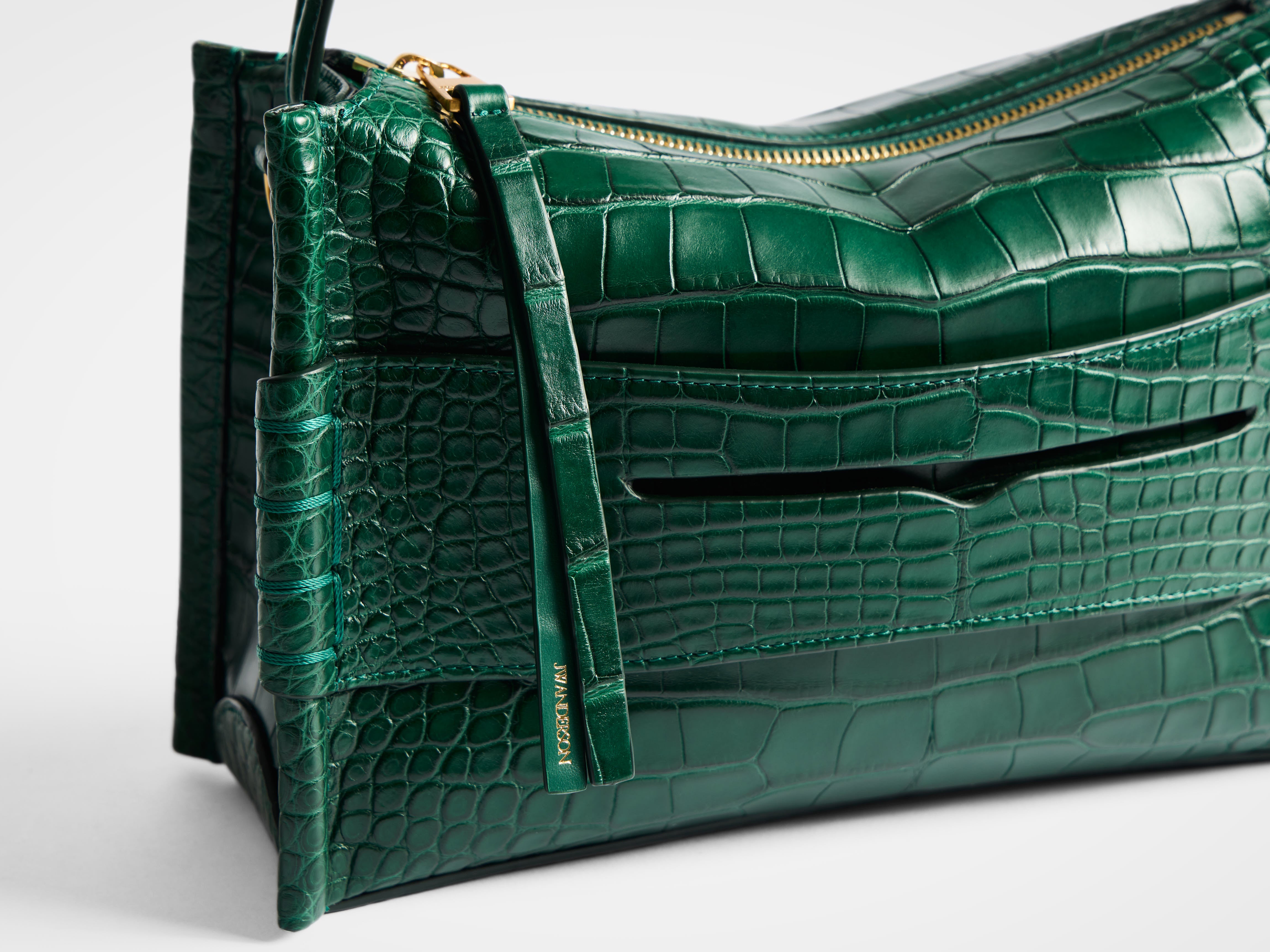J.W.Anderson Bags Loafer Tasche Pinie Alligatorleder