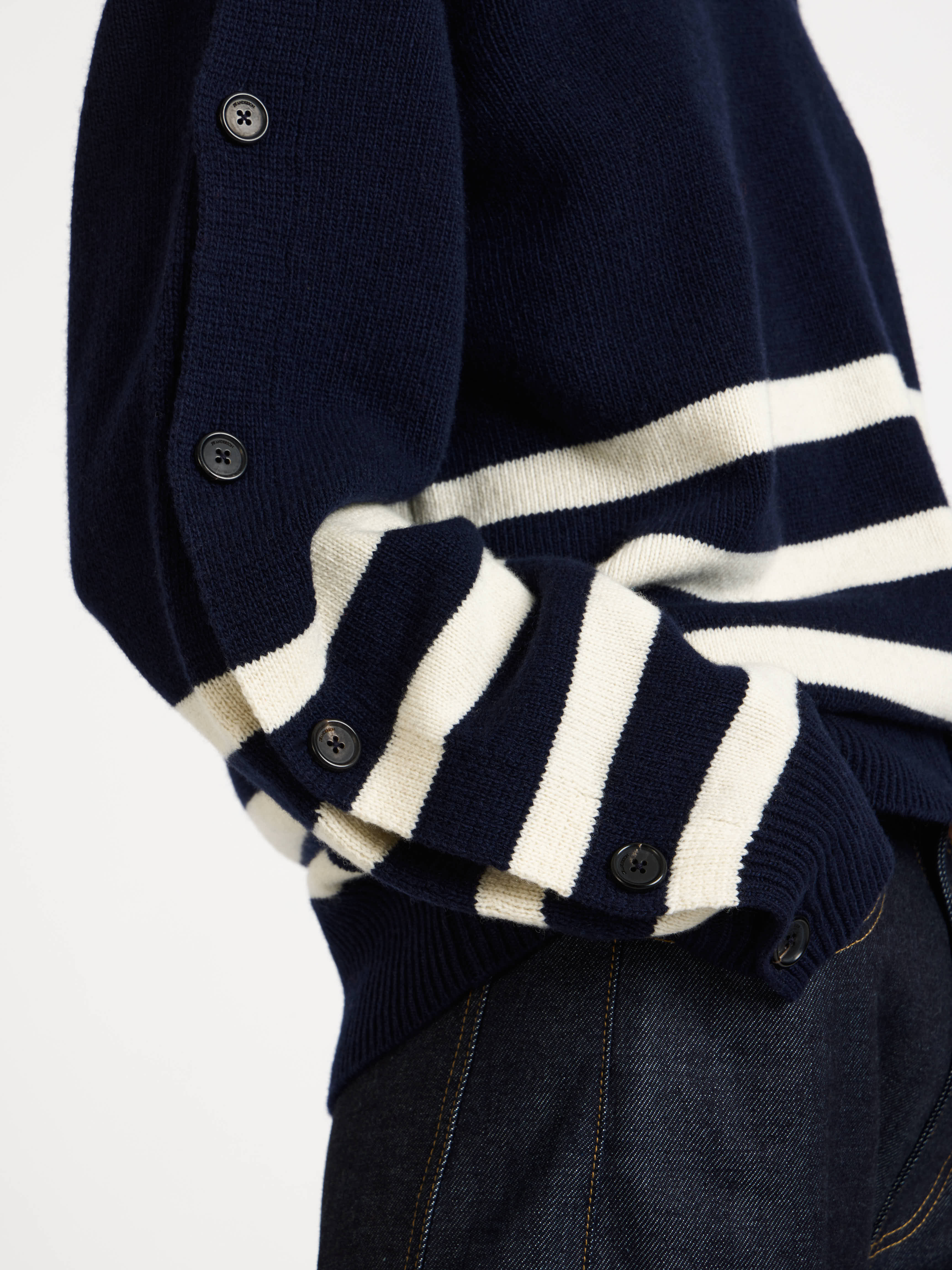 J.W.Anderson Knitwear Breton Jumper Strickpullover Navy Damen