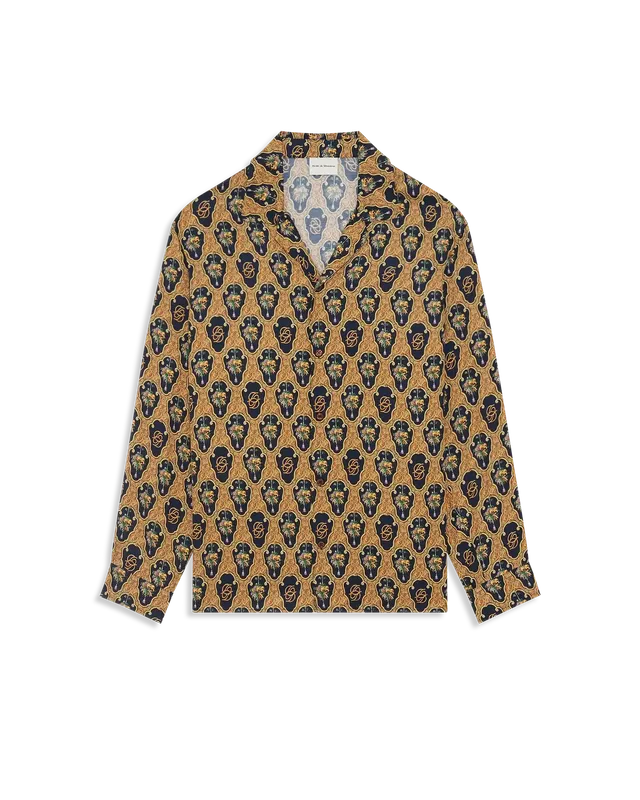 Drôle De Monsieur Baroque Grapes Hemd Multicolor Viskose