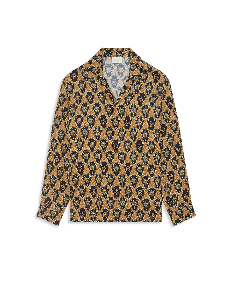 Drôle De Monsieur Baroque Grapes Hemd Multicolor Viskose
