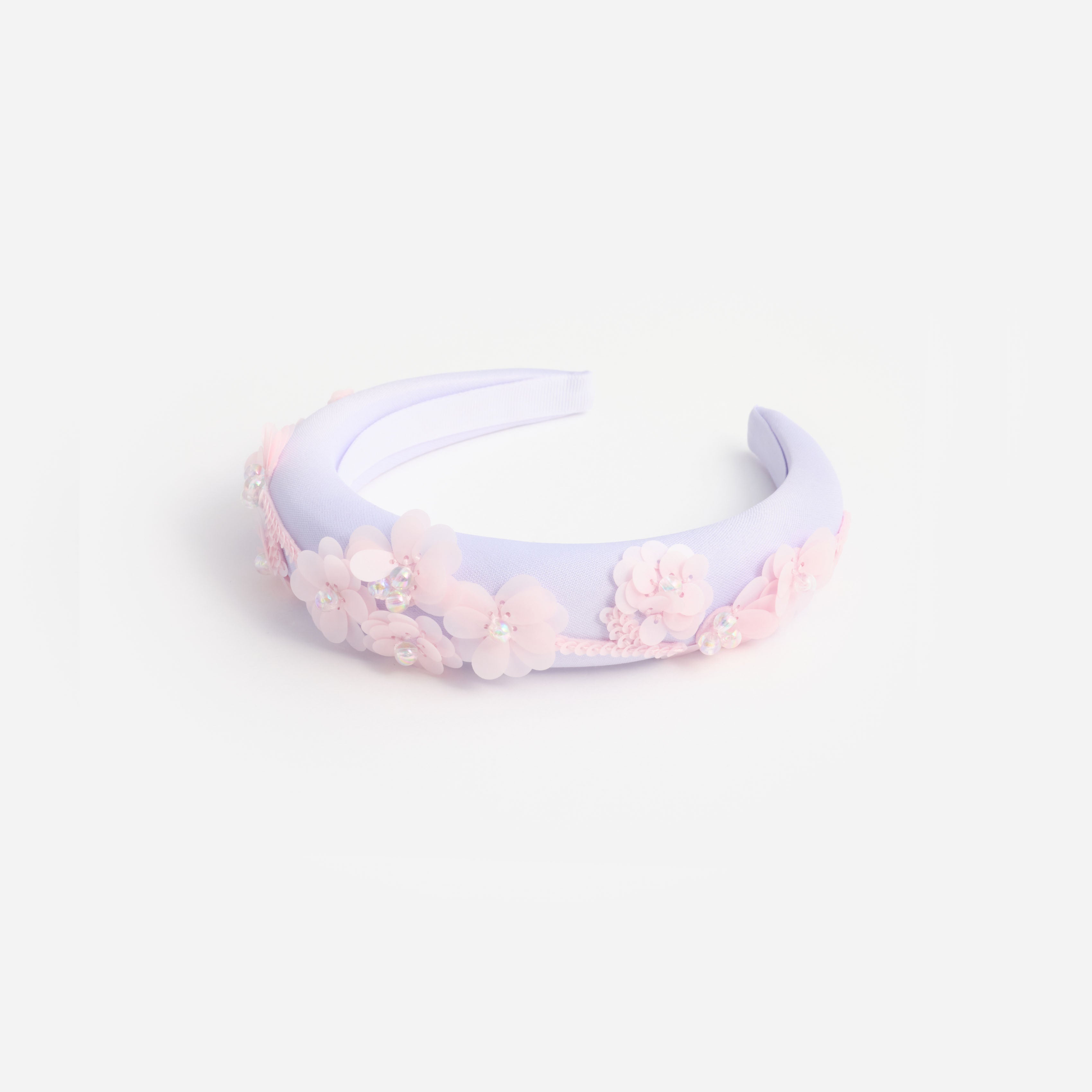 Self Portrait Hair Accessories Lilac Flower Sequin Headband Haarband