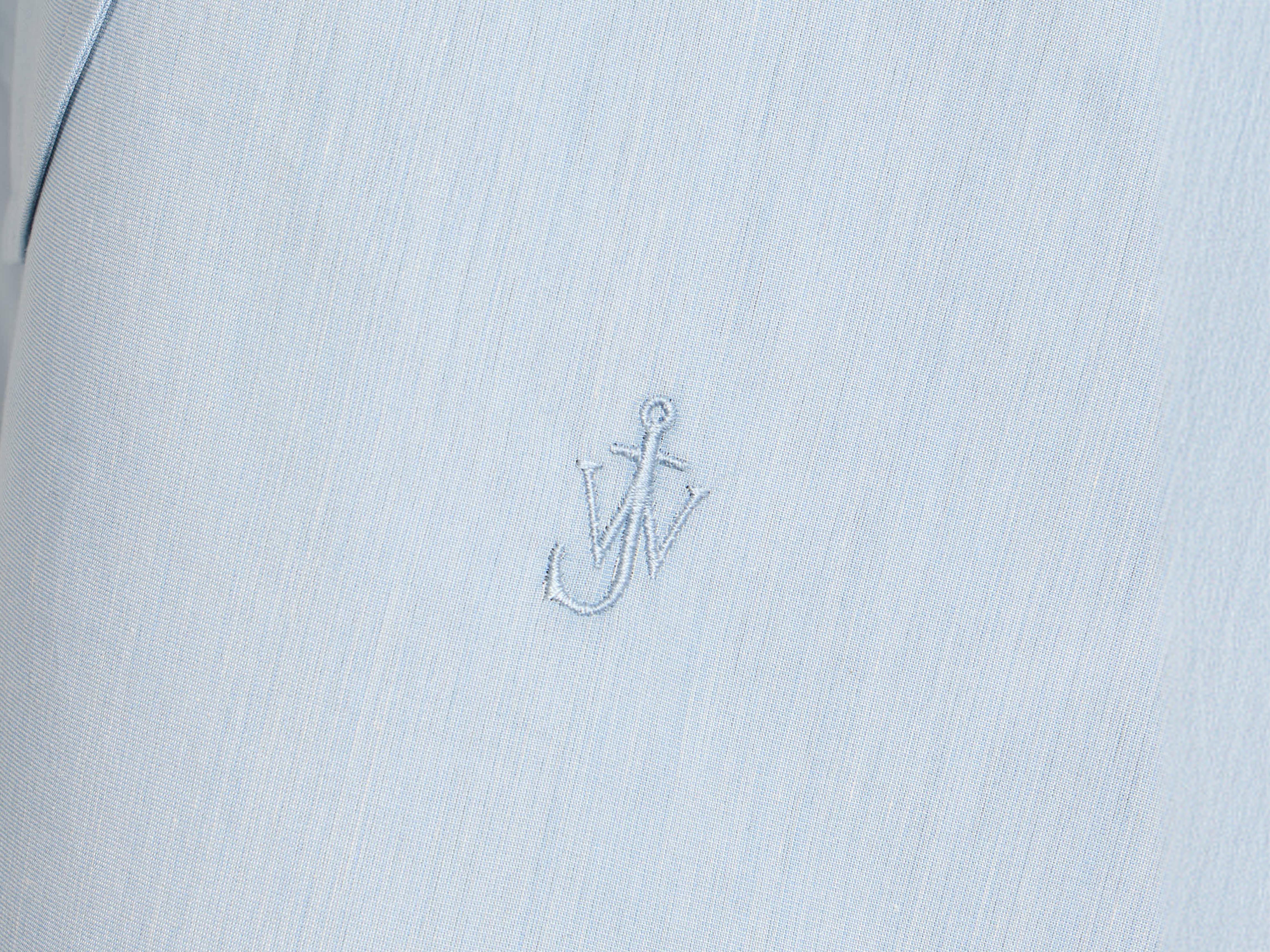 J.W.Anderson Dresses Knotted Silk Hemdkleid Hellblau