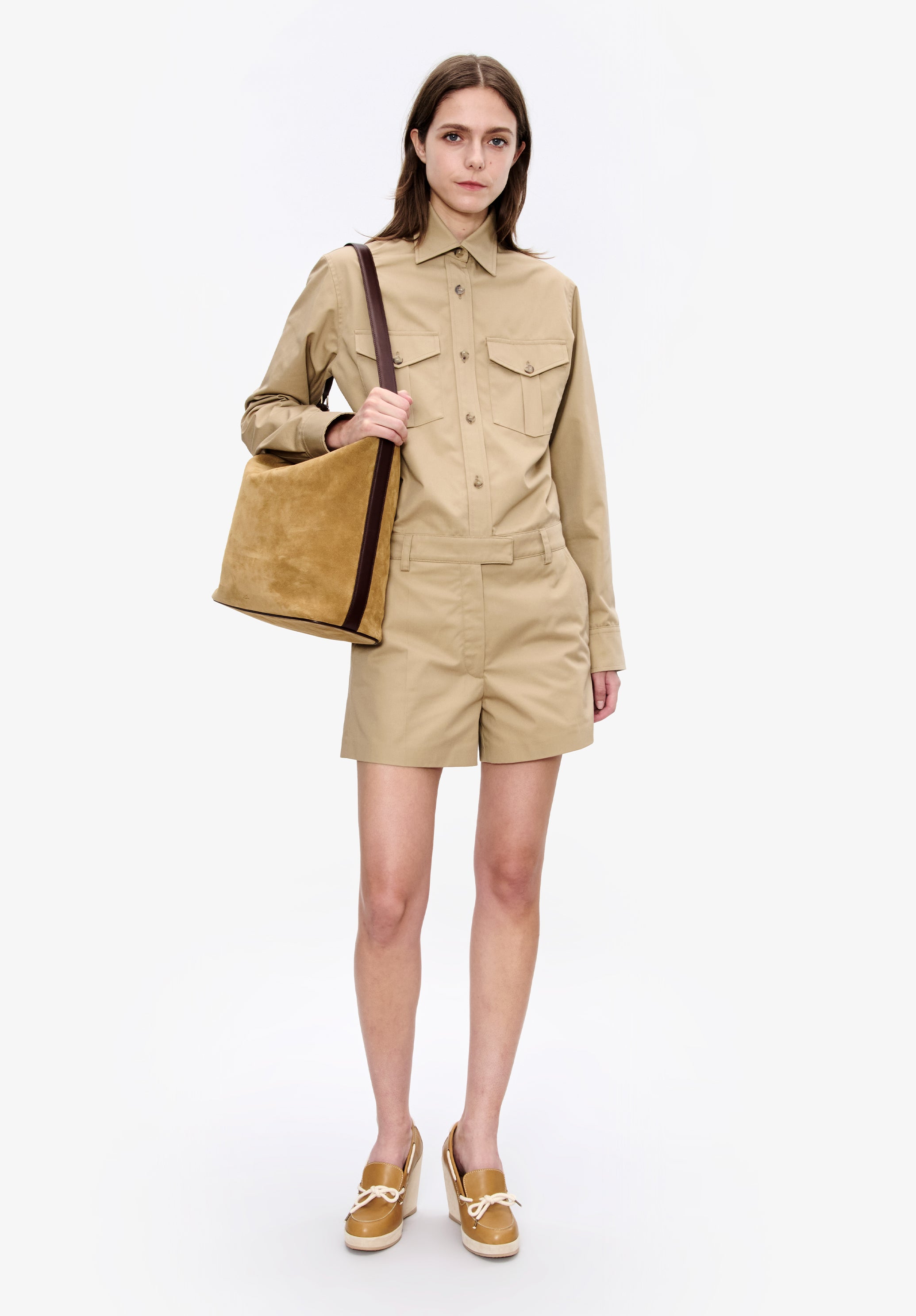 A.P.C. Sofia Jumpsuit beige kurz Gr. 38