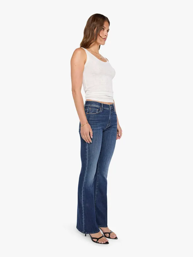 Mother Weekender Flare Jeans Dunkelblau Backstage Pass