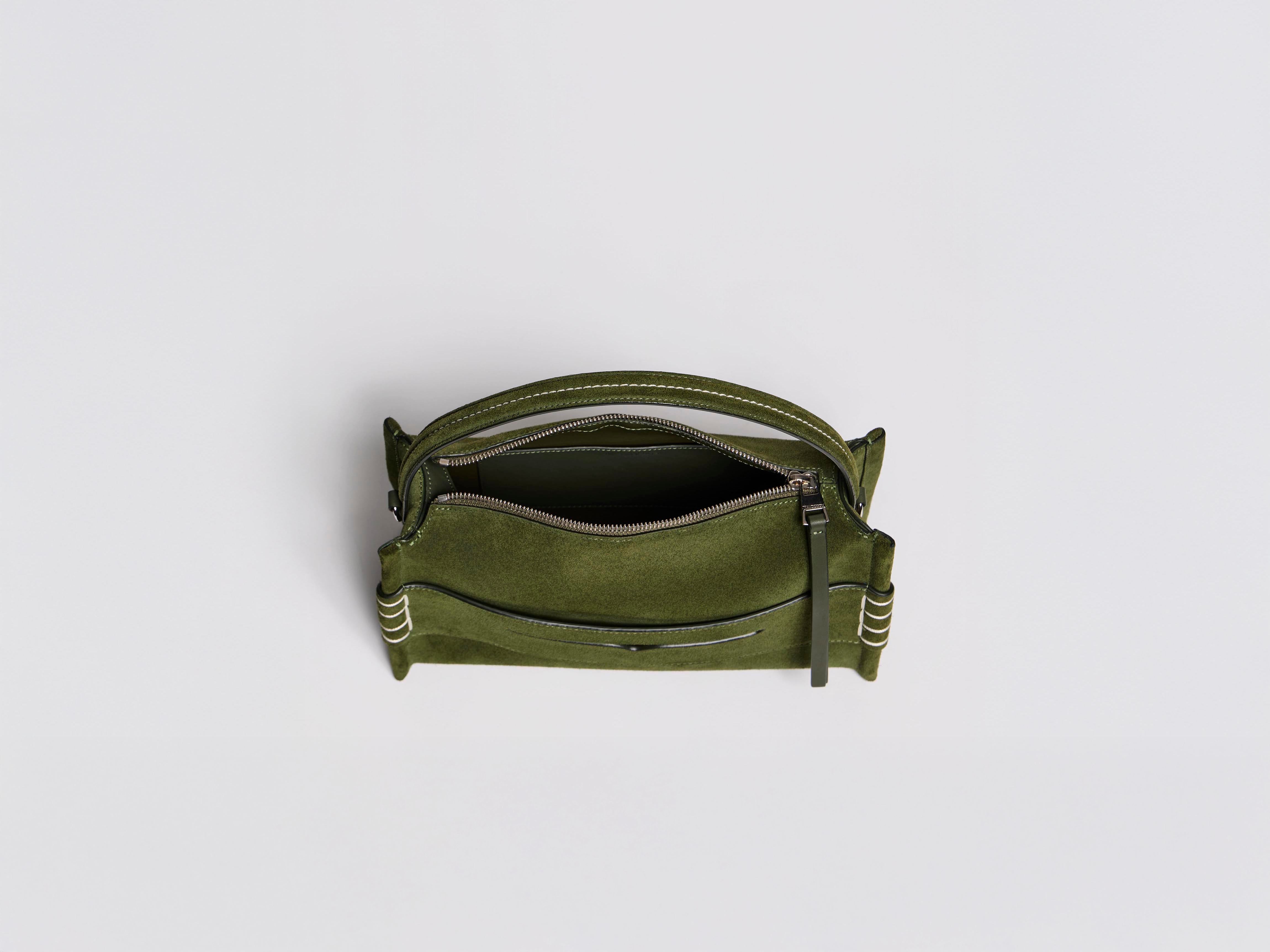 J.W.Anderson Bags Loafer Tasche Khaki Veloursleder