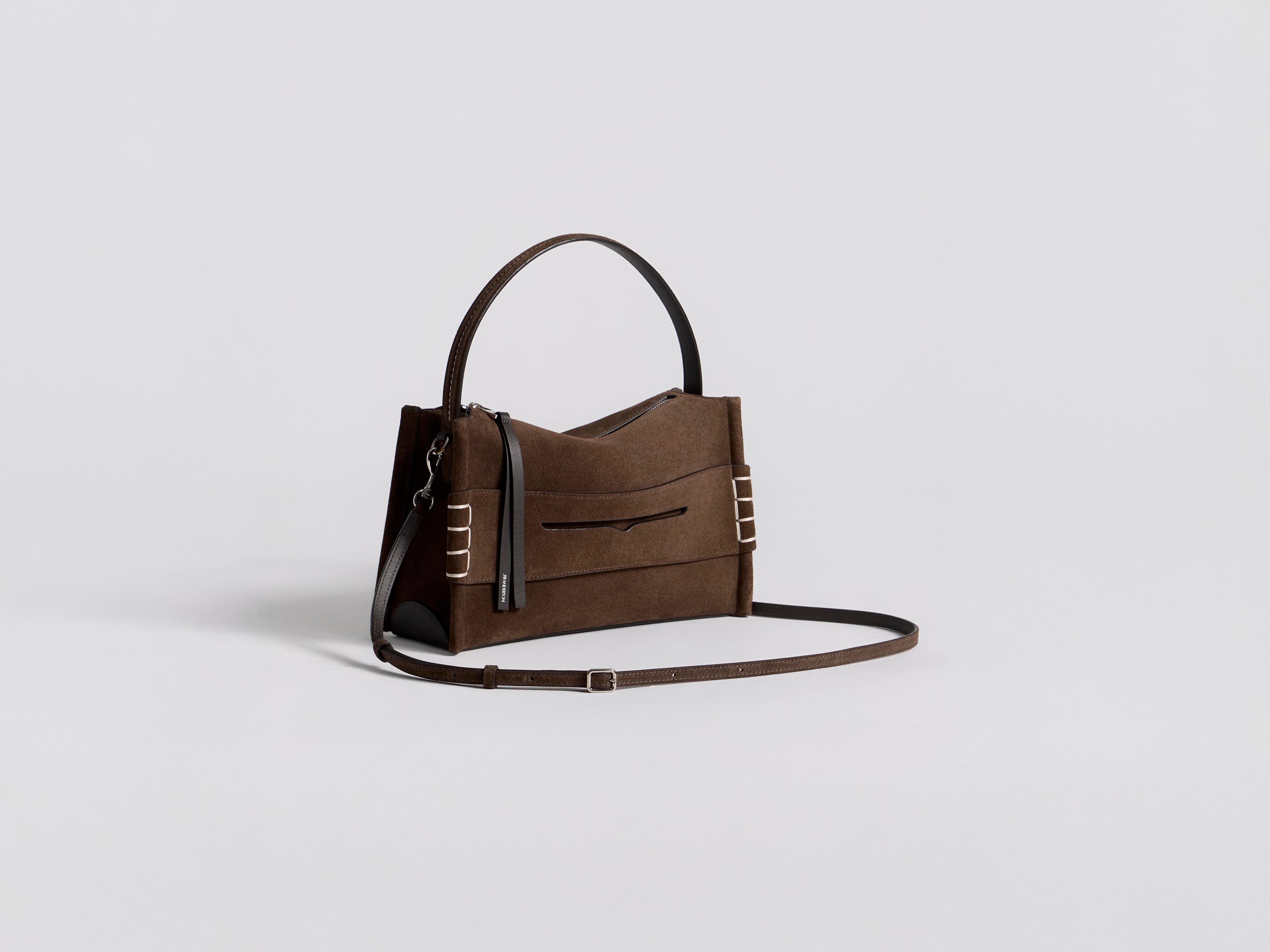 J.W.Anderson Loafer Tasche Braun Suede Umhängetasche