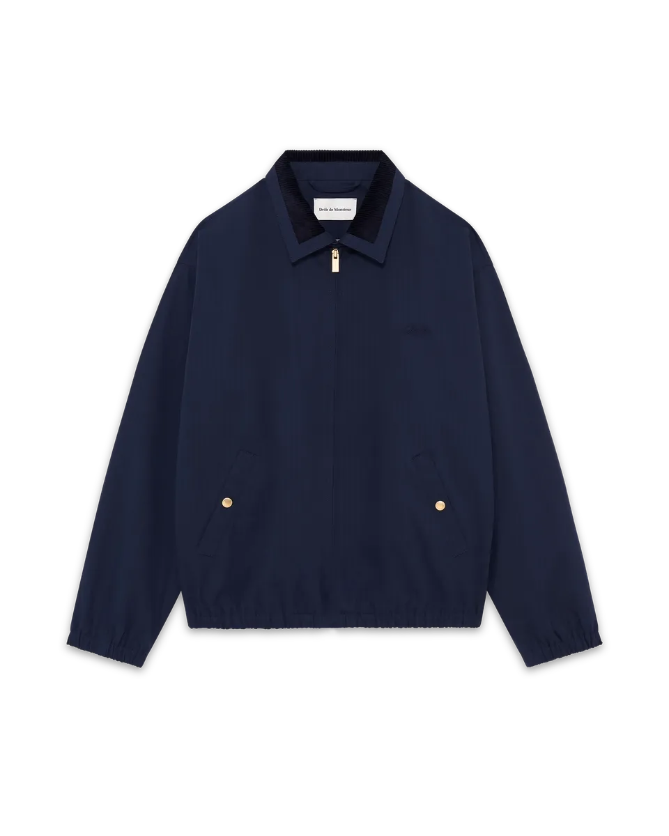 Drôle De Monsieur Blouson Drôle Jacke Navy Baumwolle