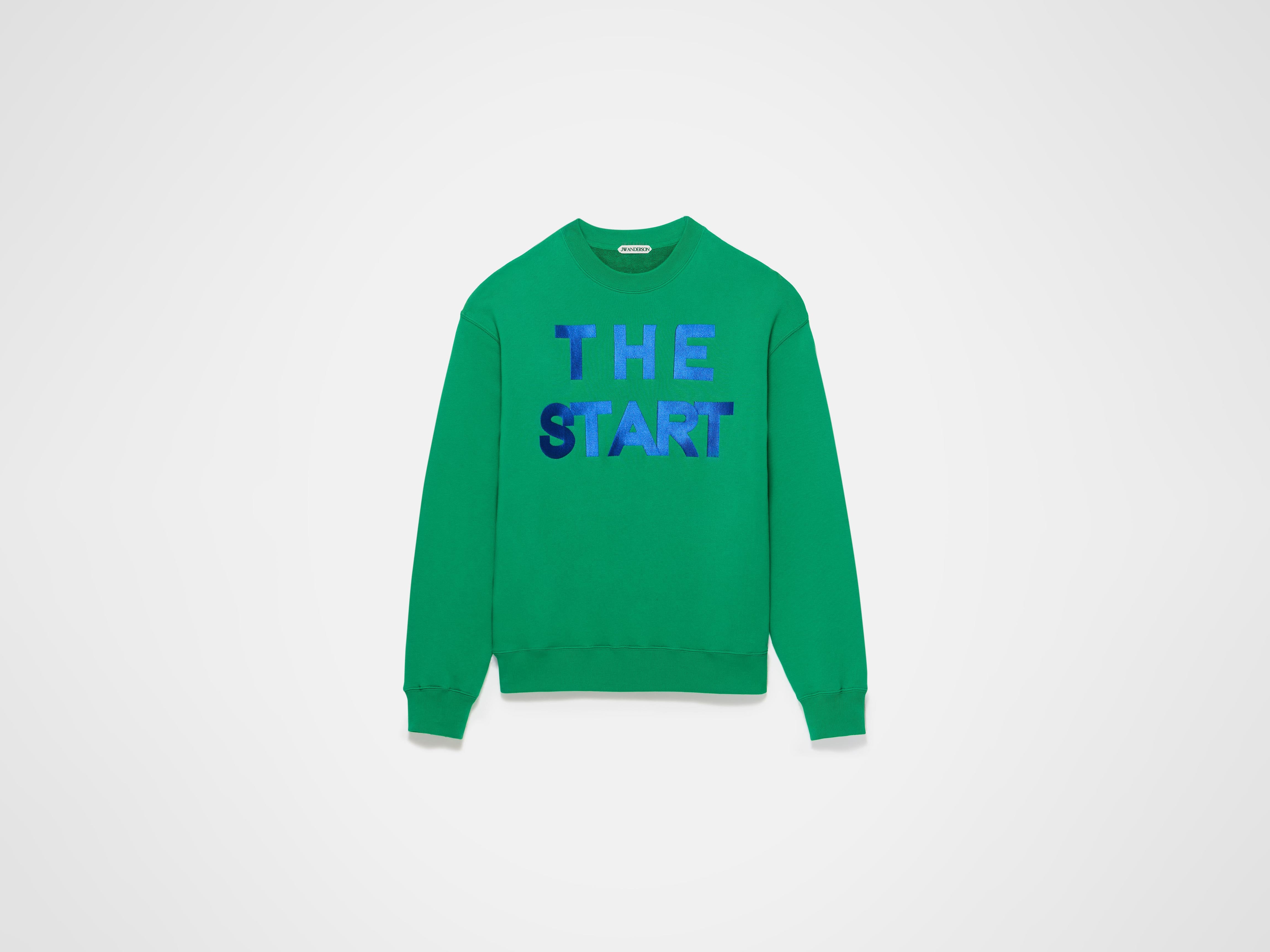 J.W.Anderson The Start Sweatshirt Pullover Hellgrün