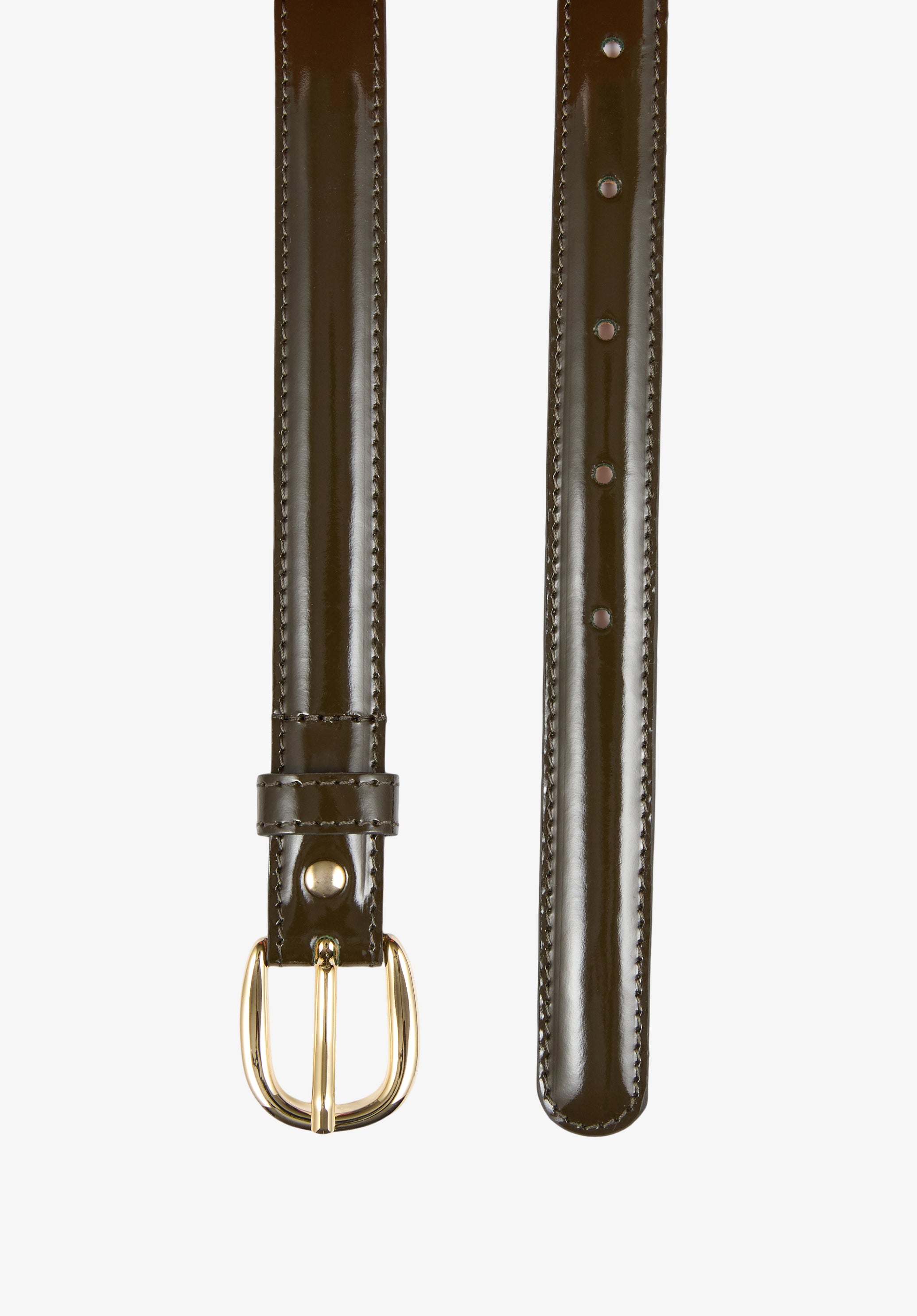 A.P.C. Gürtel Leder gold Schnalle 2 cm