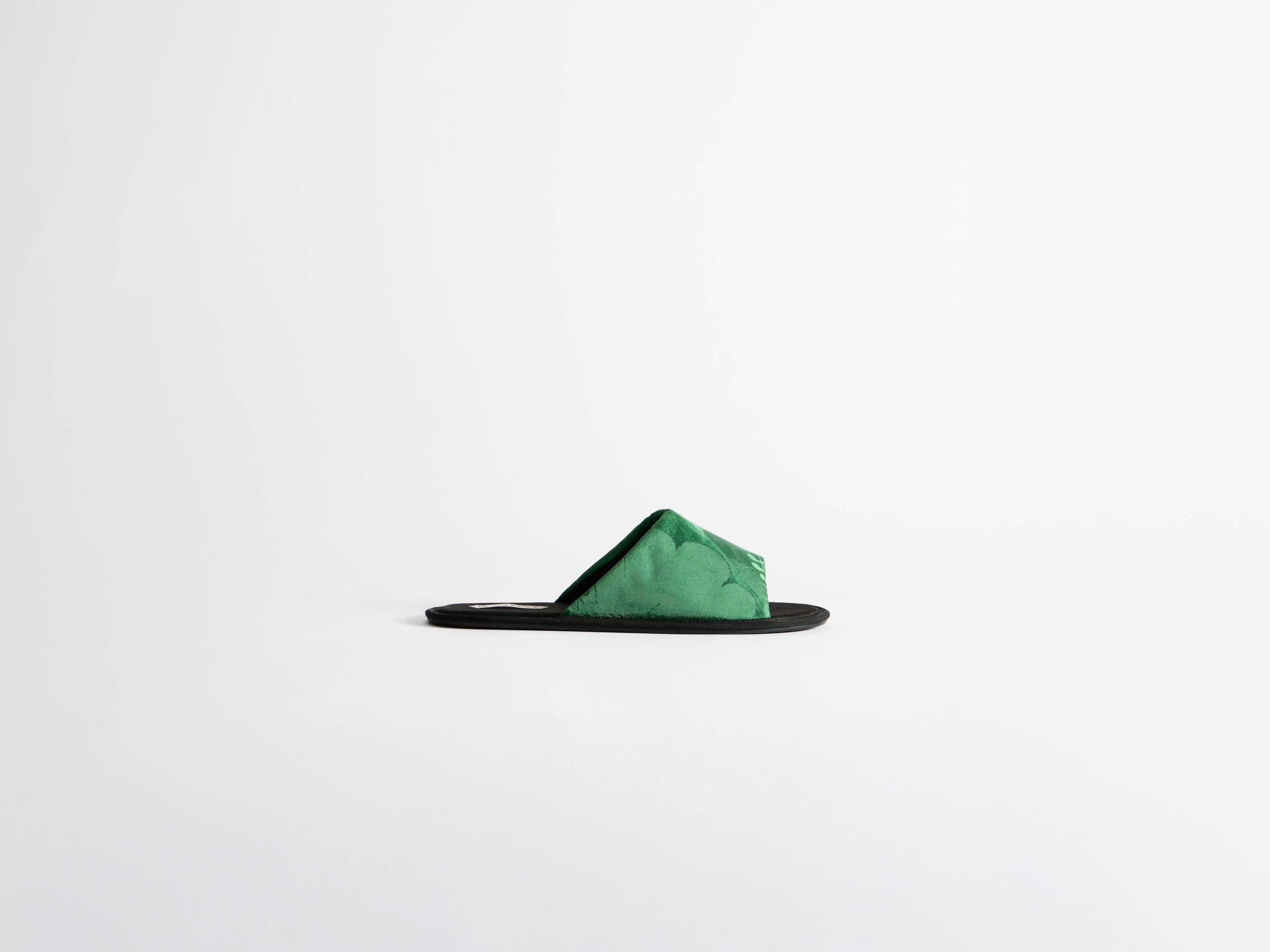 J.W.Anderson Shoes Open Toe Slides Pantoletten Smaragd