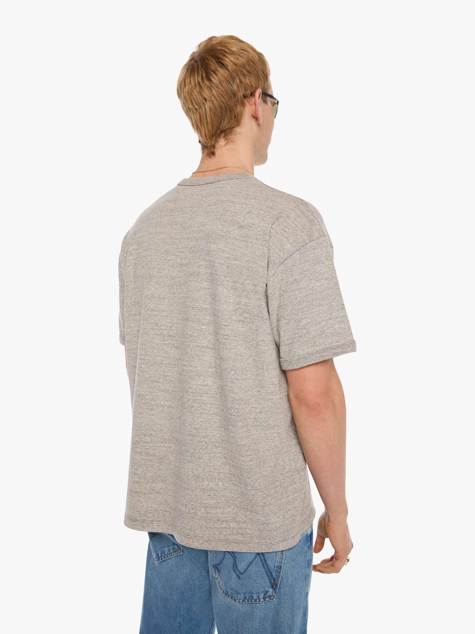 Mother The Lowdown T-Shirt Canoe Cook Off grau Oversize