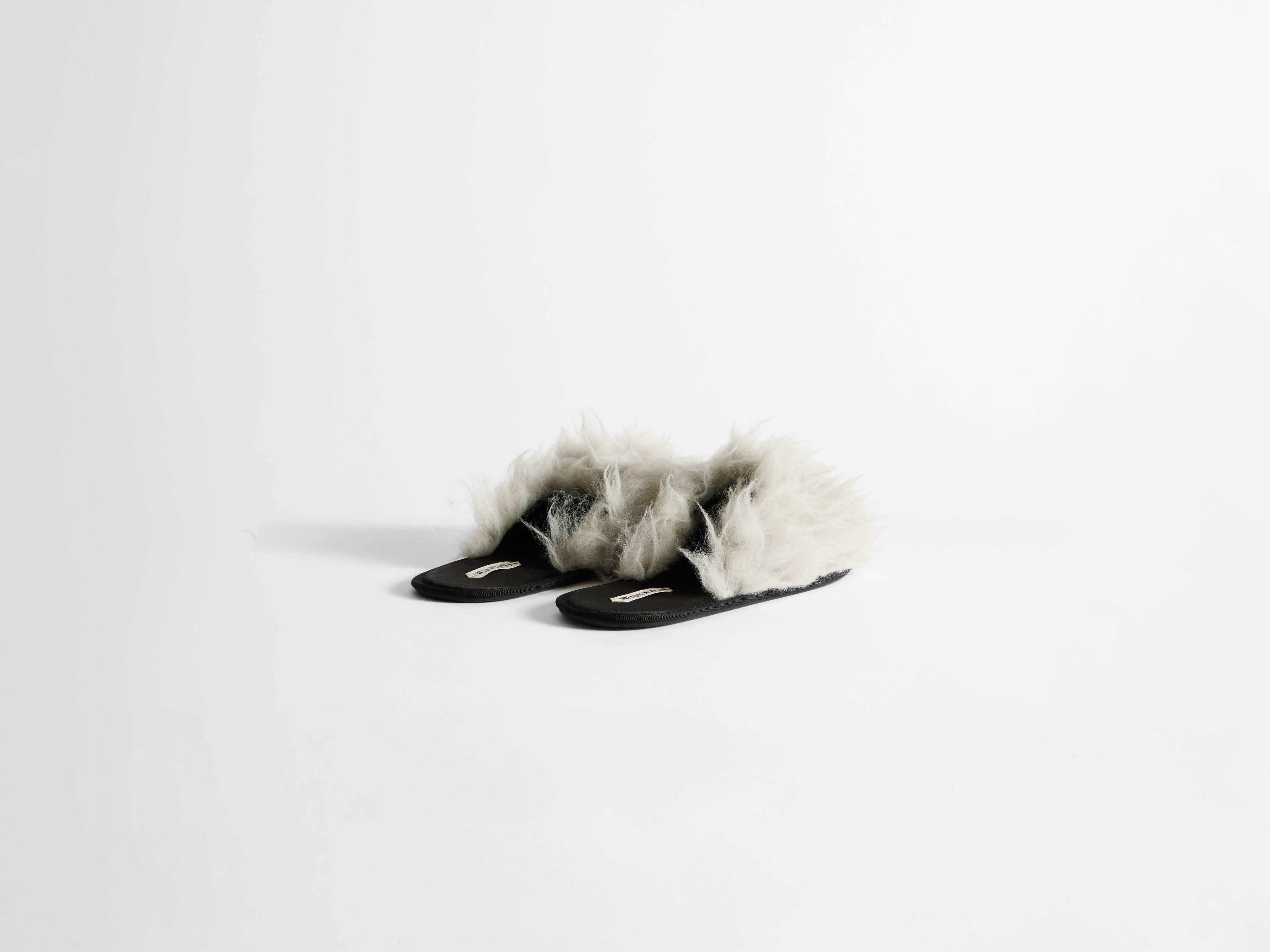 J.W.Anderson Open Toe Slides Pantoletten Hellgrau Herren