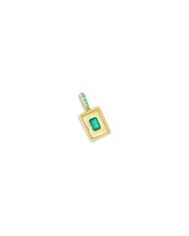 Drôle De Monsieur Pendentif Emeraude Anhänger Gold Smaragd