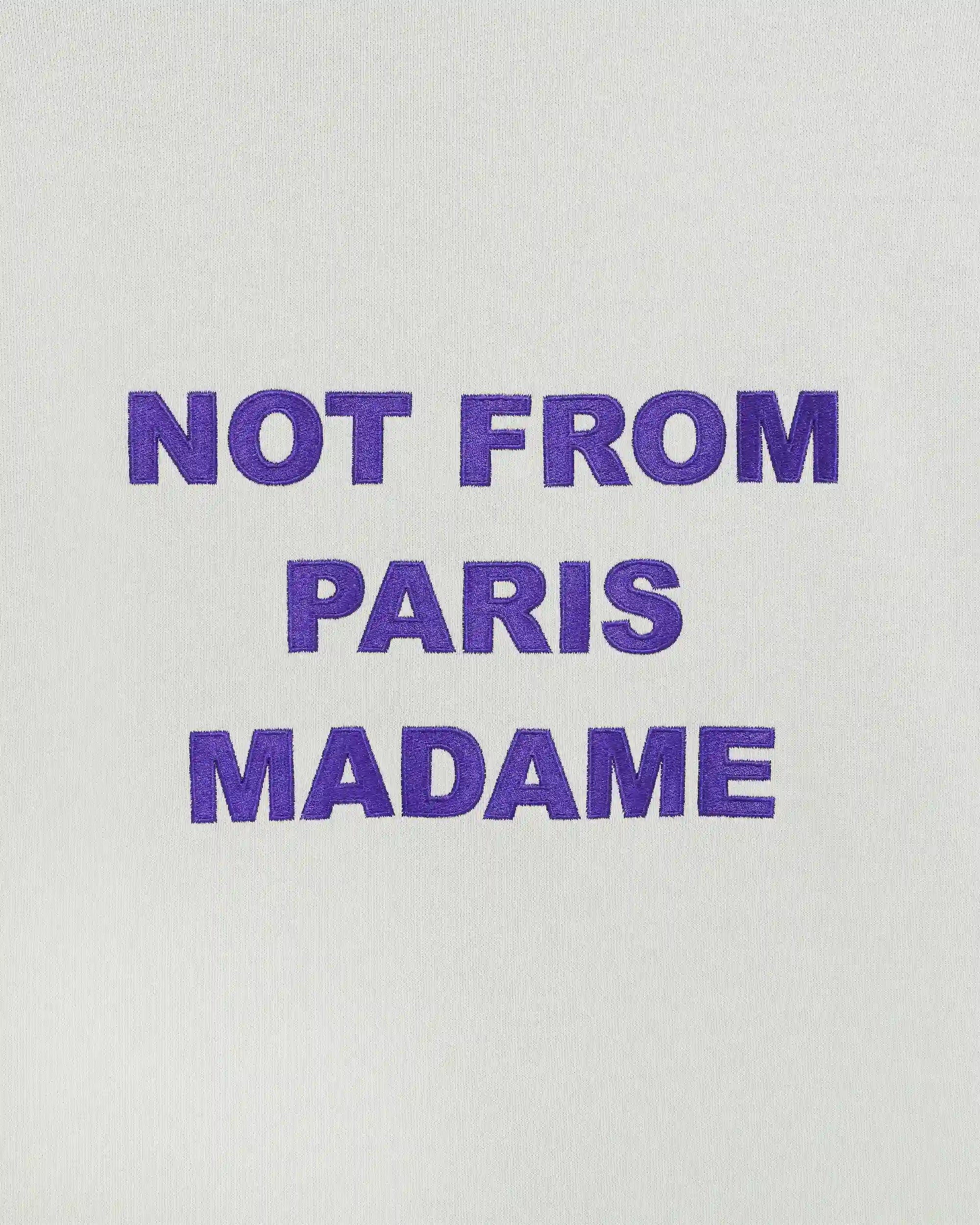 Drôle De Monsieur Bold Slogan Sweatshirt Pullover Grau Baumwolle