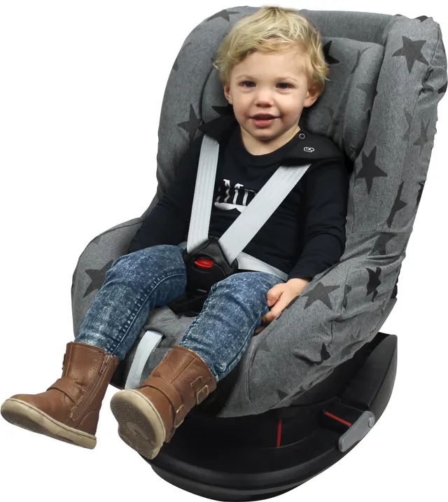 DOOKY Seat Cover Group 1 Grey Stars Sitzbezug grau 9-18 kg