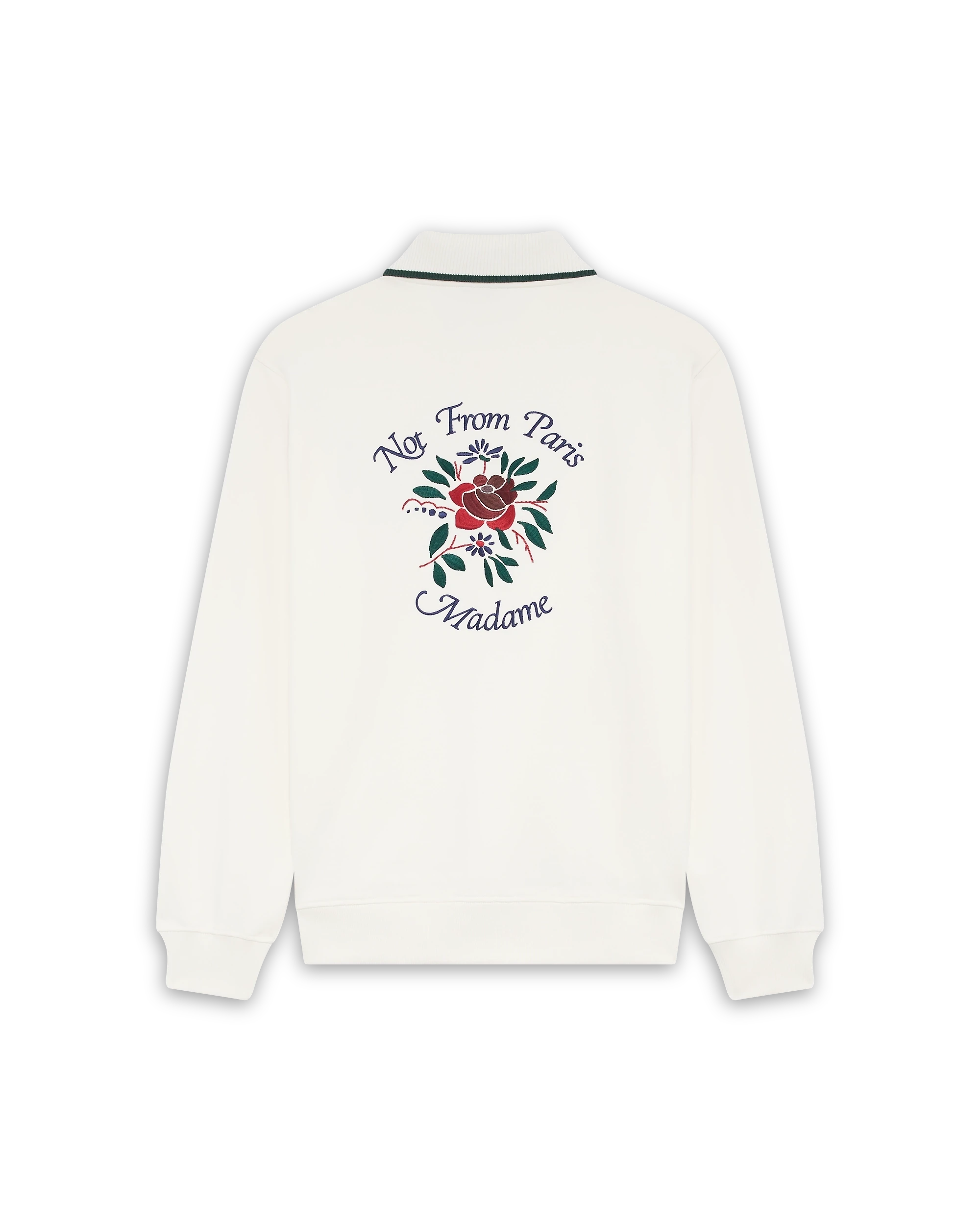 Drôle De Monsieur Le Polo Slogan Rose Polo Off-White Baumwolle