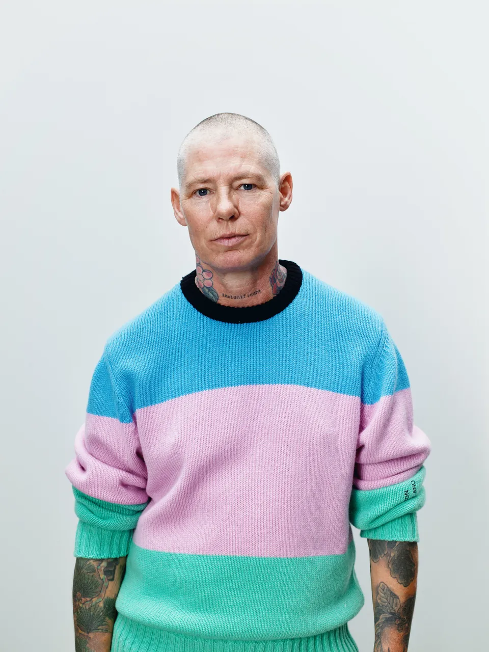 J.W.Anderson Knitwear Stripe Strickpullover Herren Blau Merino