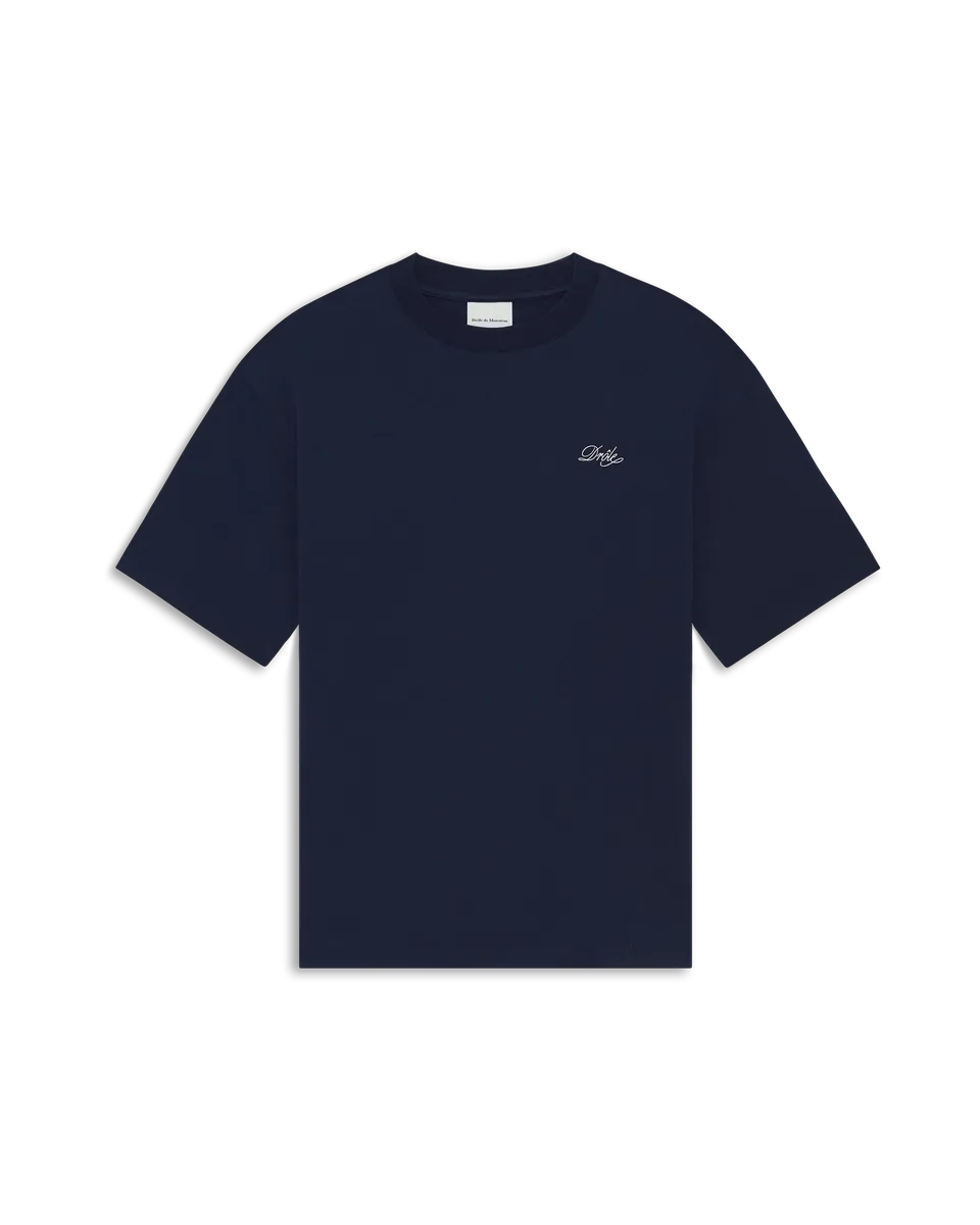 Drôle de Monsieur Belissima T-Shirt Navy Baumwolle