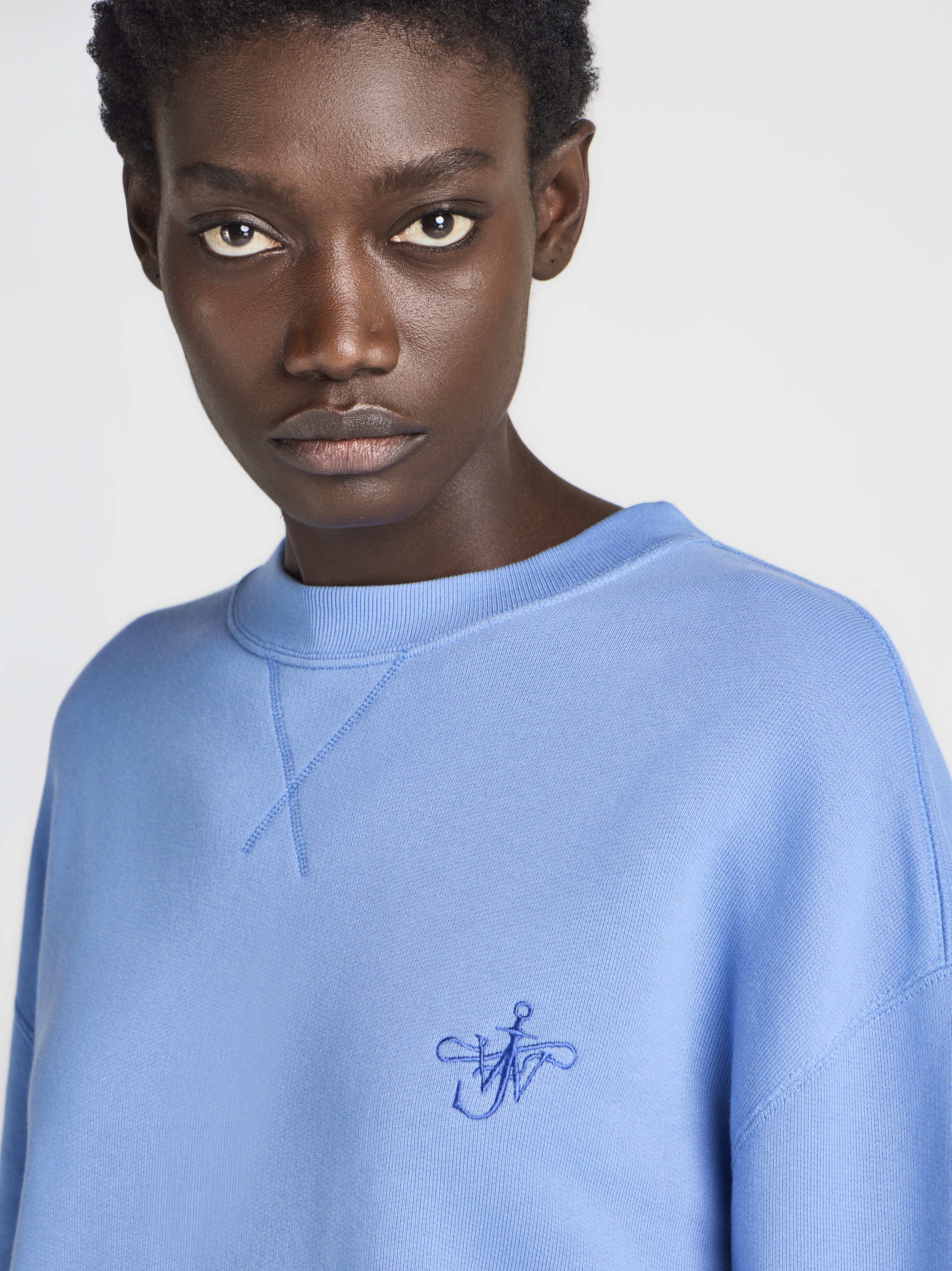 J.W.Anderson Ribbon Anchor Sweatshirt Washed Blue