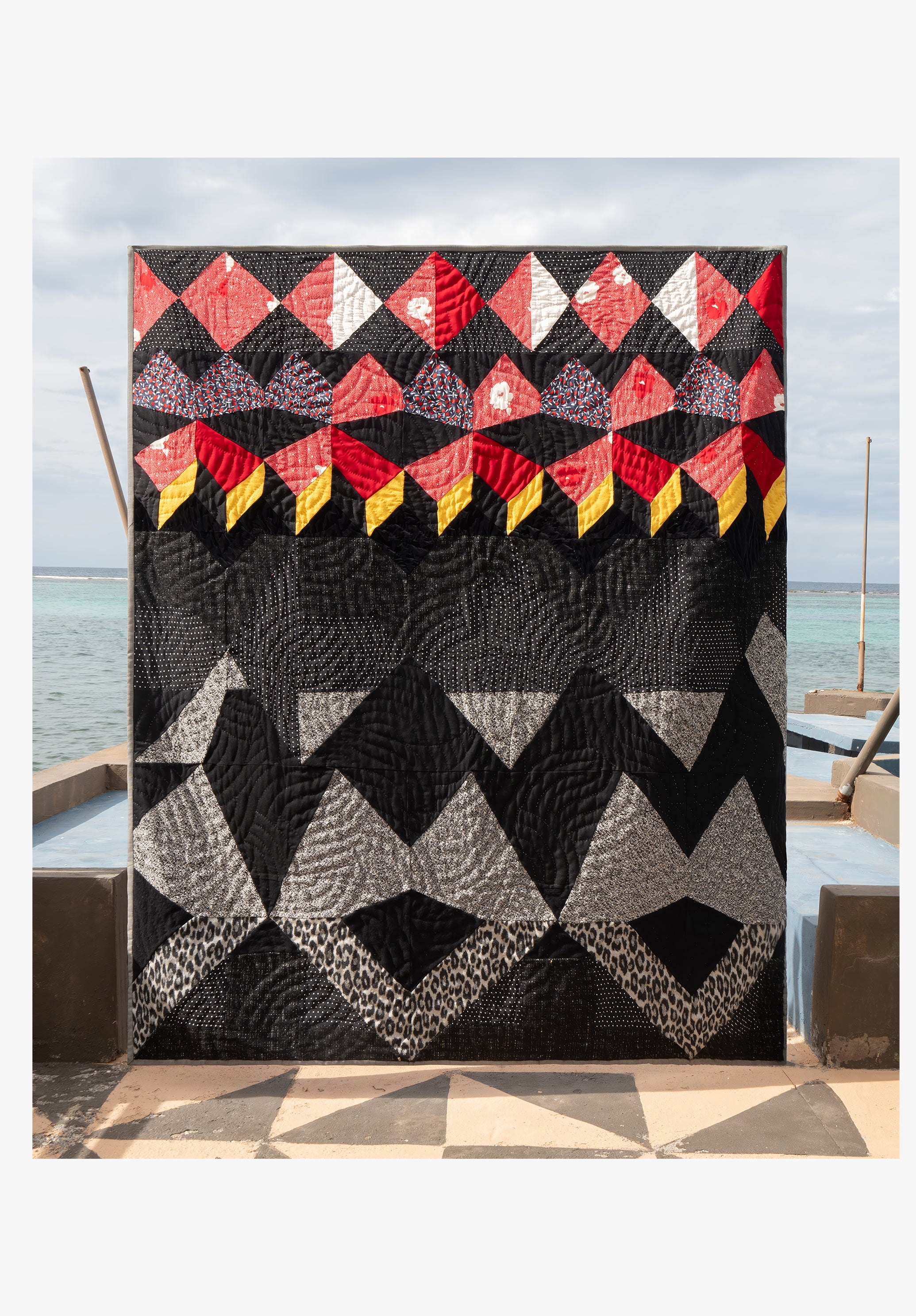 A.P.C. La Petite Tortue Patchwork-Decke Limitiert T3