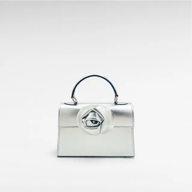Gedebe Sophie Mini Tasche Nappa mit Blume 19 cm