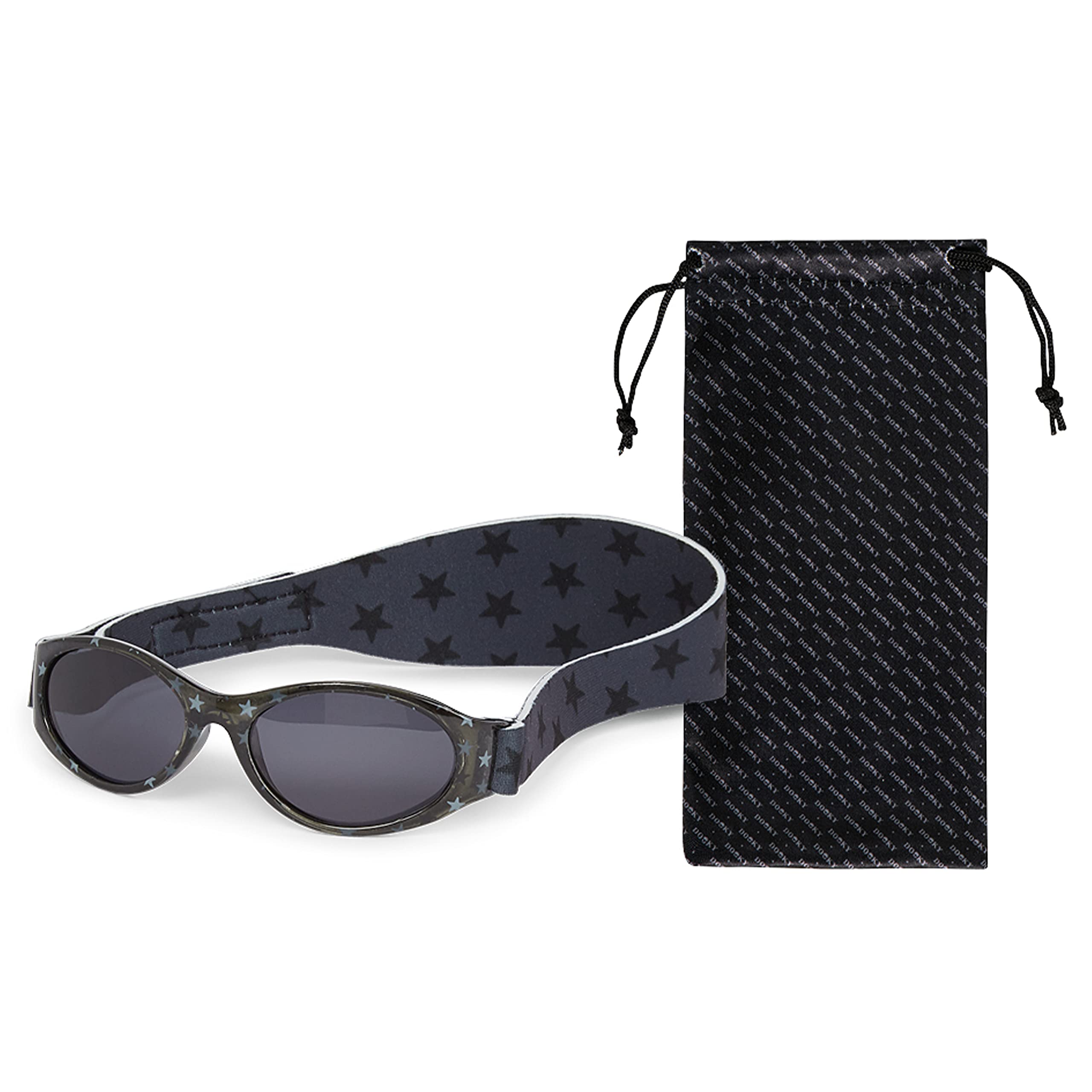 Dooky Sunglasses Baby Banz Sonnenbrille Grey Stars 0-2 Jahre