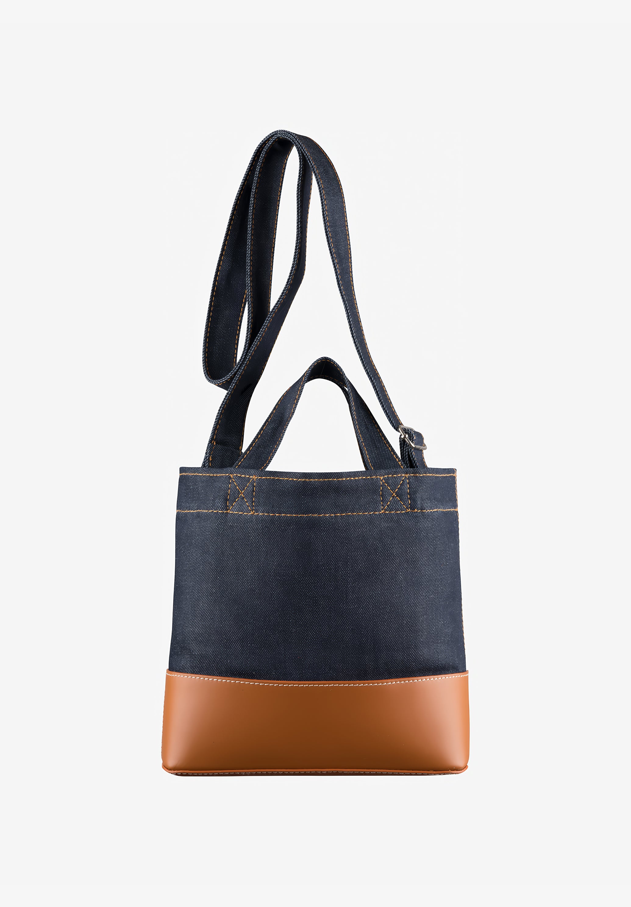 A.P.C. BAGS Axel Mini Stoffbeutel Denim TU Leder