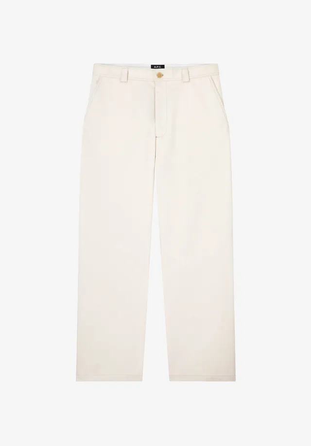 A.P.C. Dan Chinohose weiss Baumwolle Moleskin
