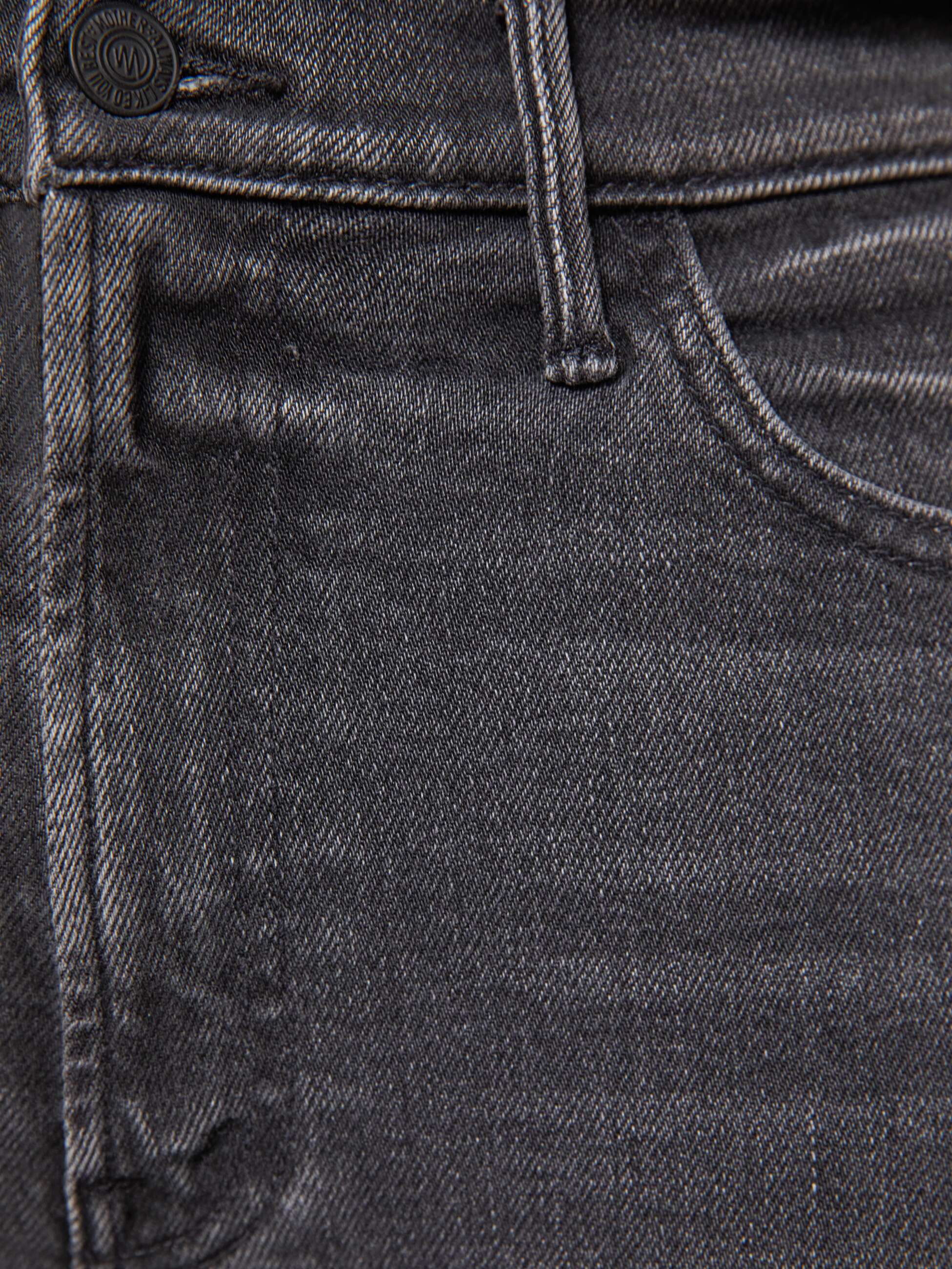 Mother The Hustler Ankle Flare Jeans Schwarz High-Rise