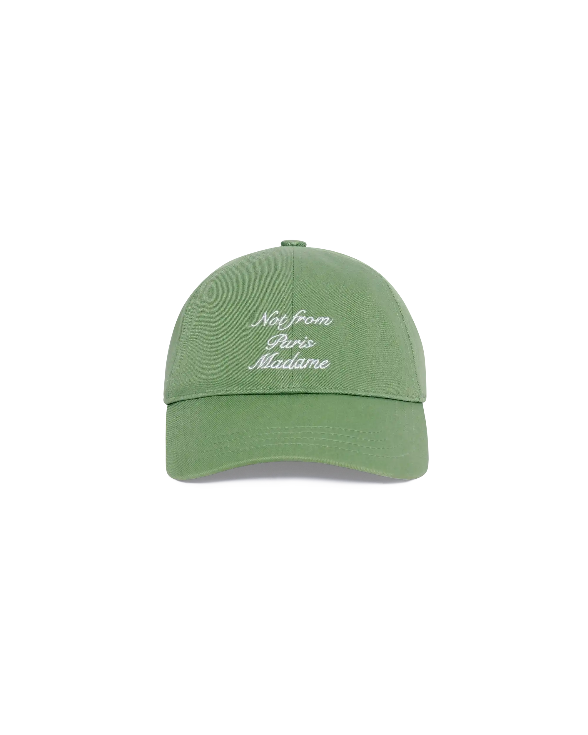 Drôle De Monsieur Slogan Calligraphy Cap Hellgrün Baumwolle