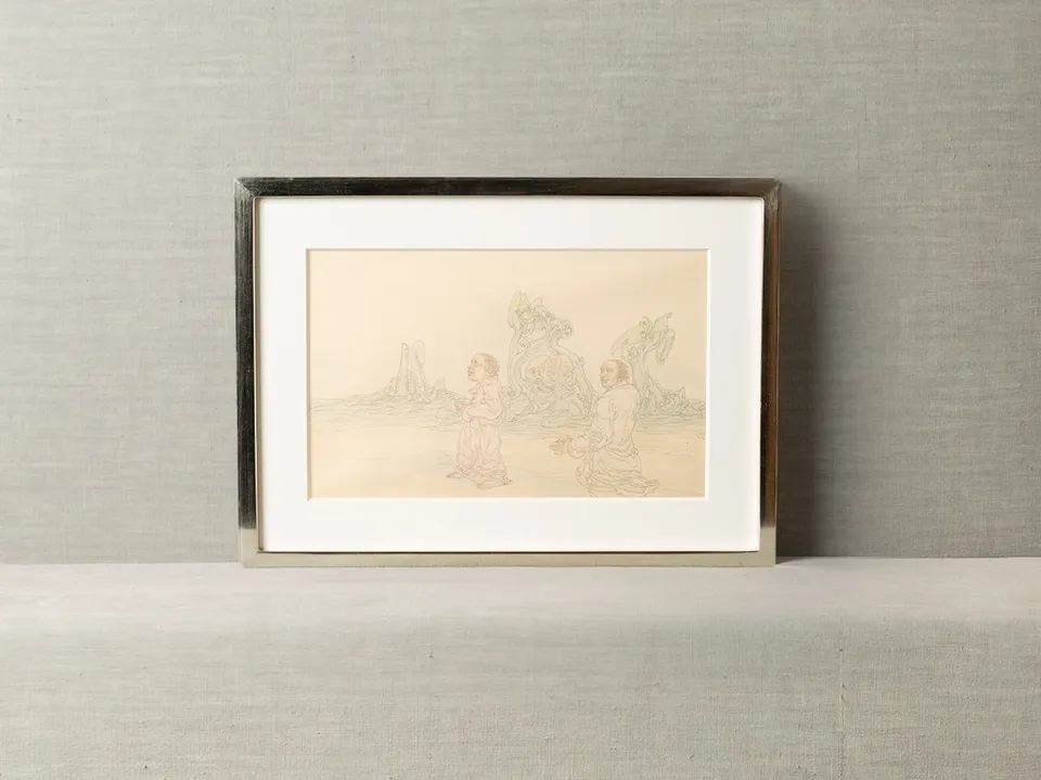 J.W.Anderson Scene 04 Kunstdruck Figures Desolate Landscape