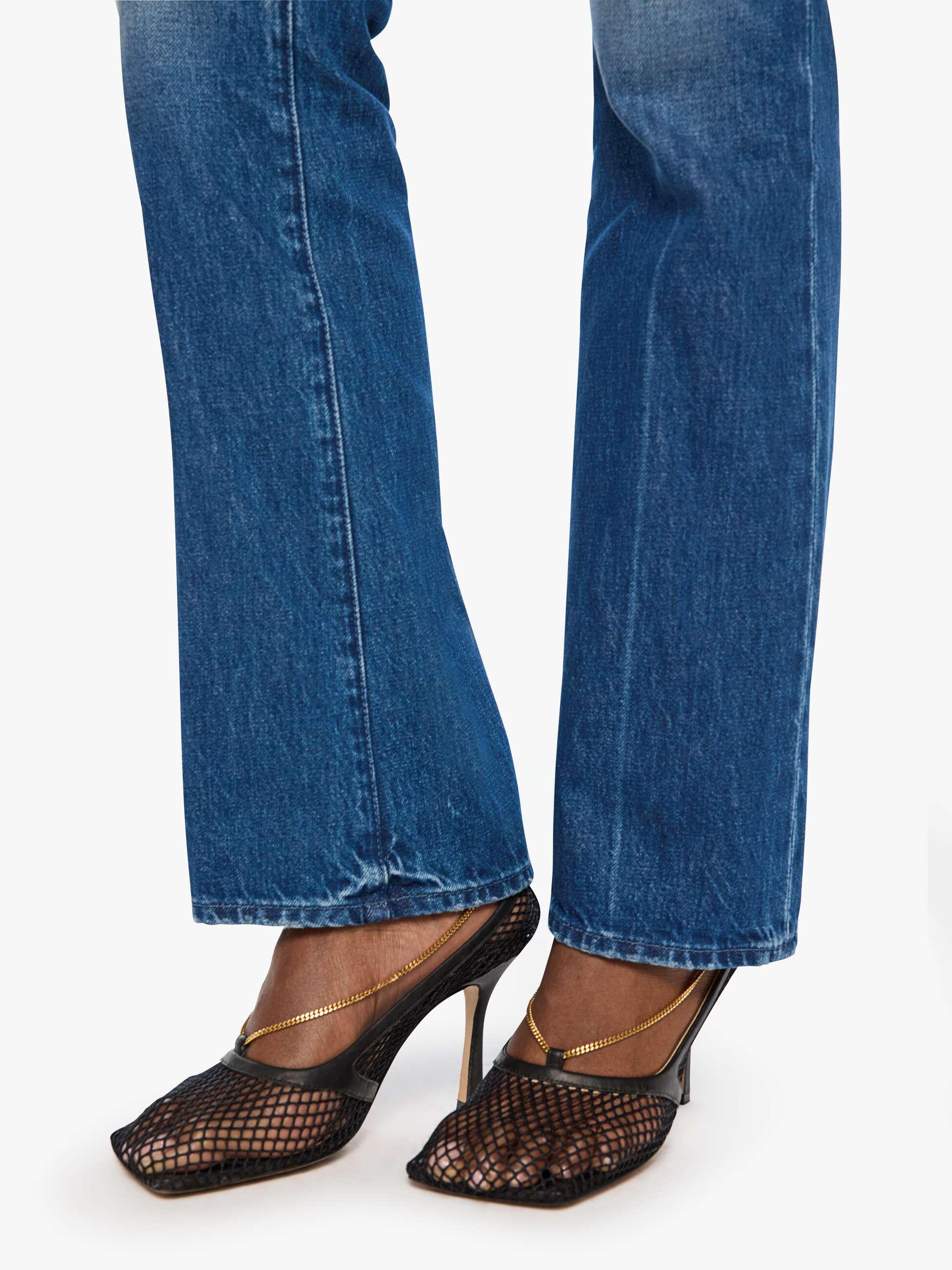 Mother Denim The Outsider Sneak Jeans Call Me Wild blau