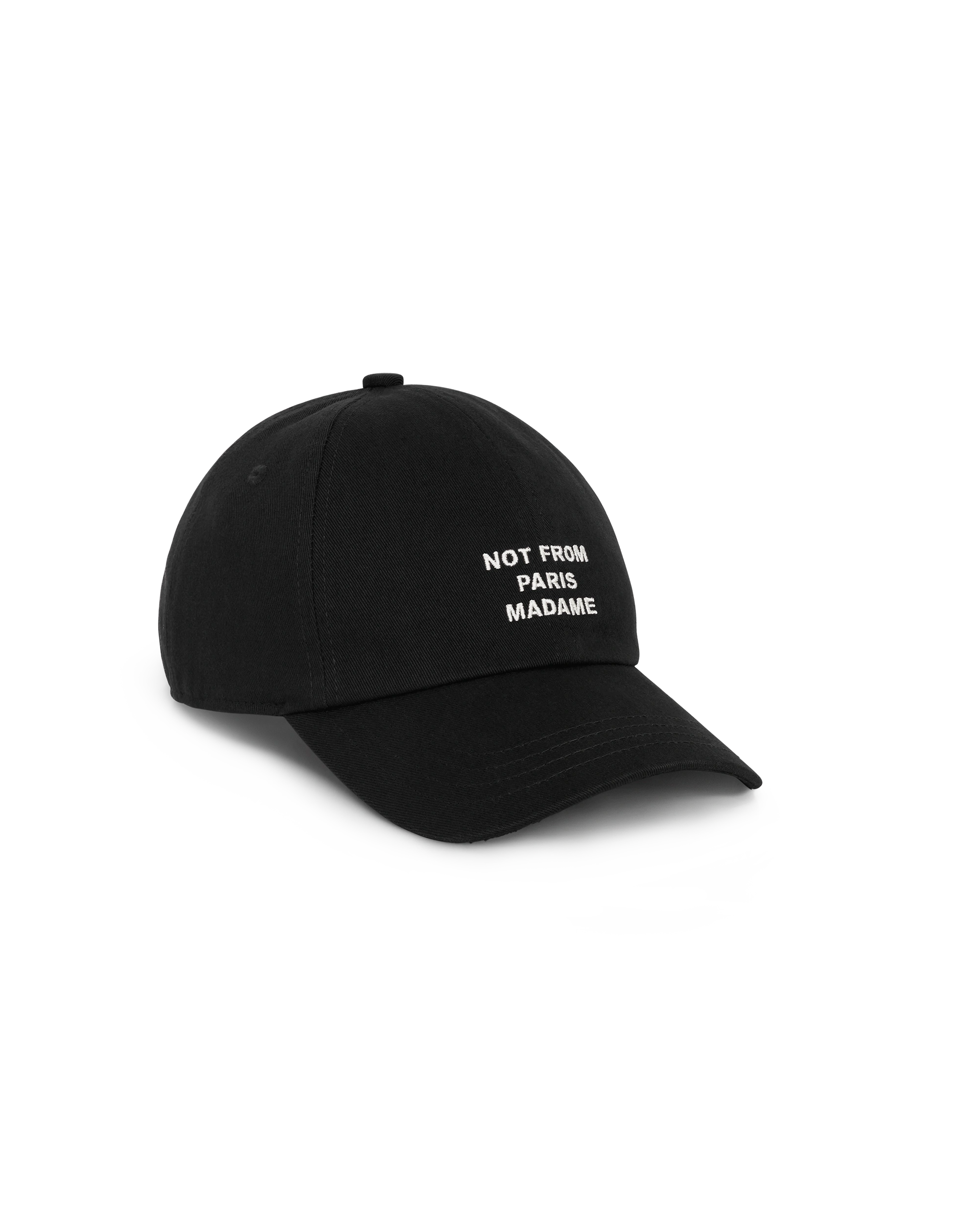Drôle De Monsieur La Casquette Slogan Cap Schwarz Baumwolle