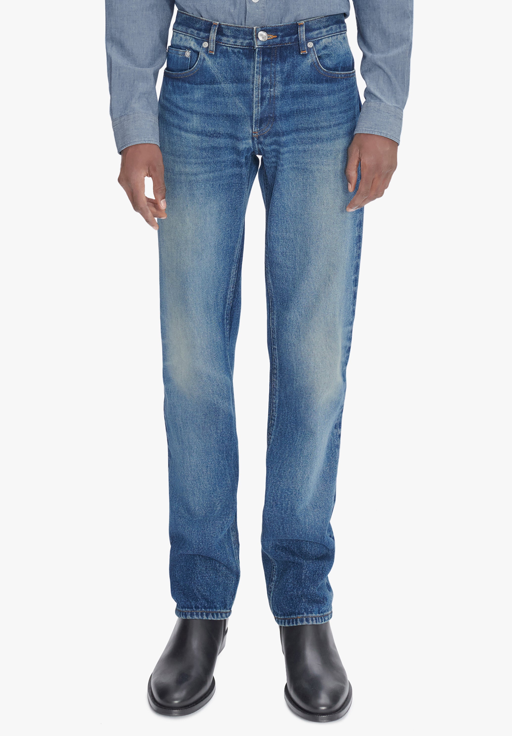 A.P.C. New Standard Jeans Denim mittelhoch gerade