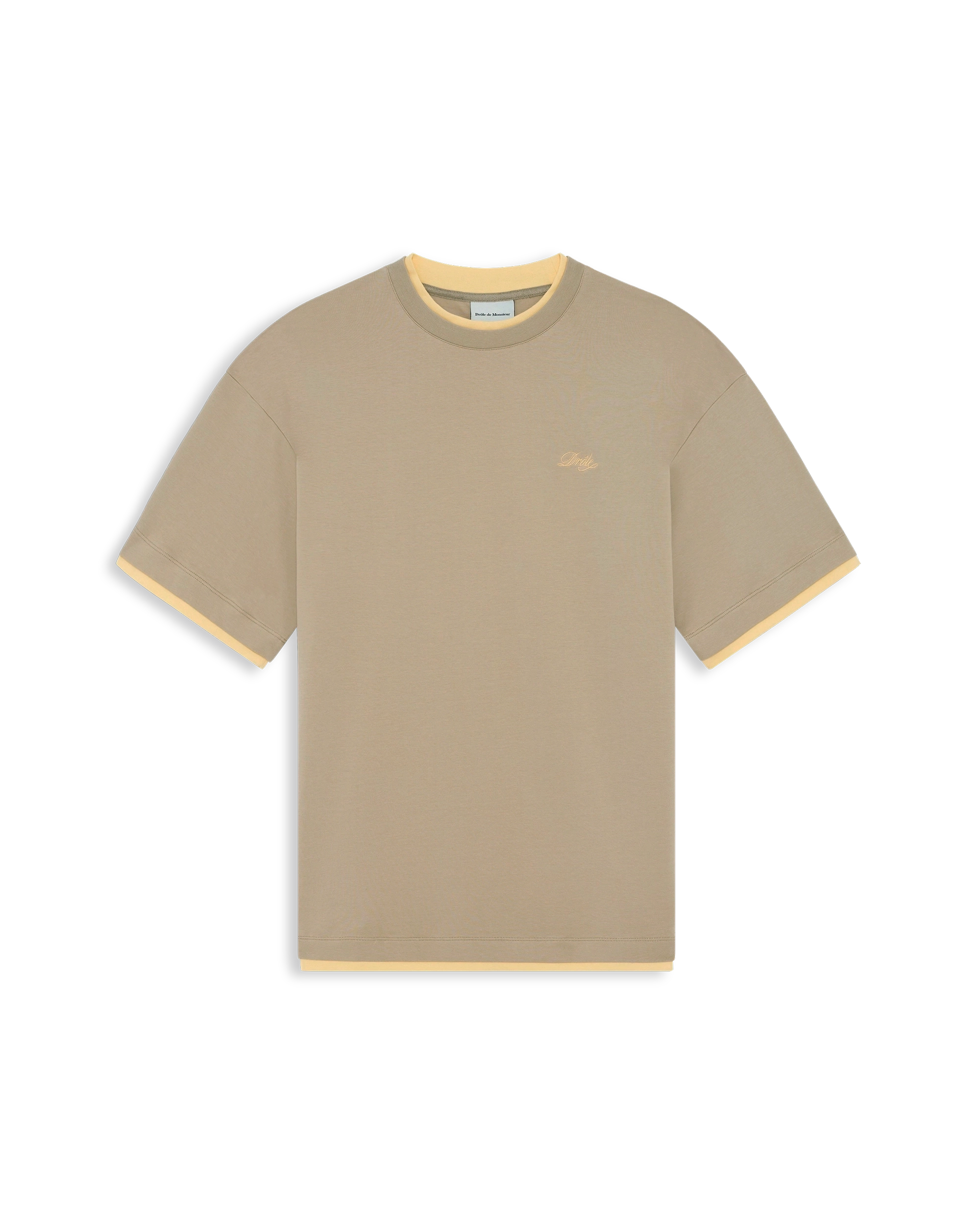 Drôle De Monsieur T-Shirt Drôle T-Shirt Beige Baumwolle M