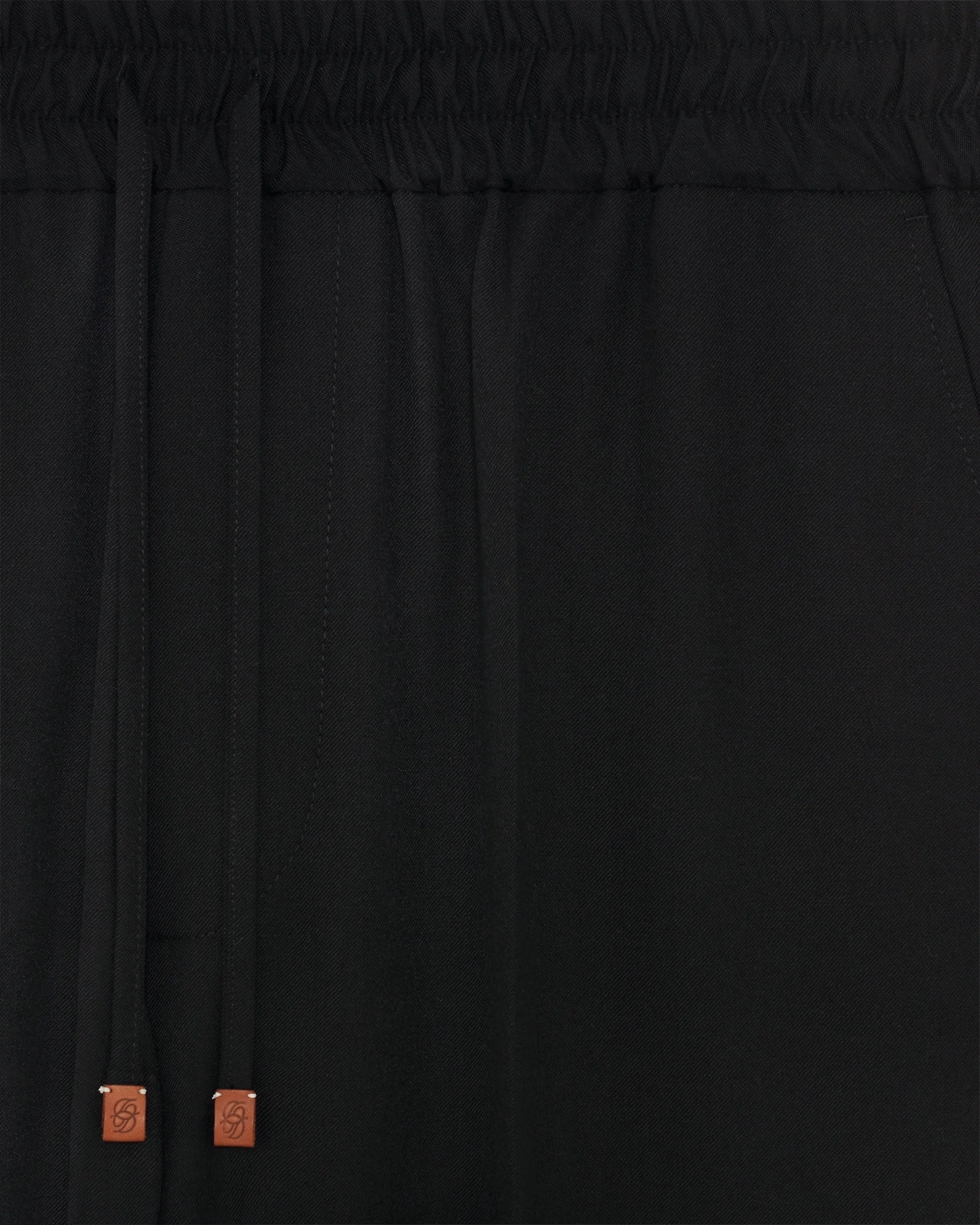 Drôle De Monsieur Pantalon Droit Hose Schwarz Wolle