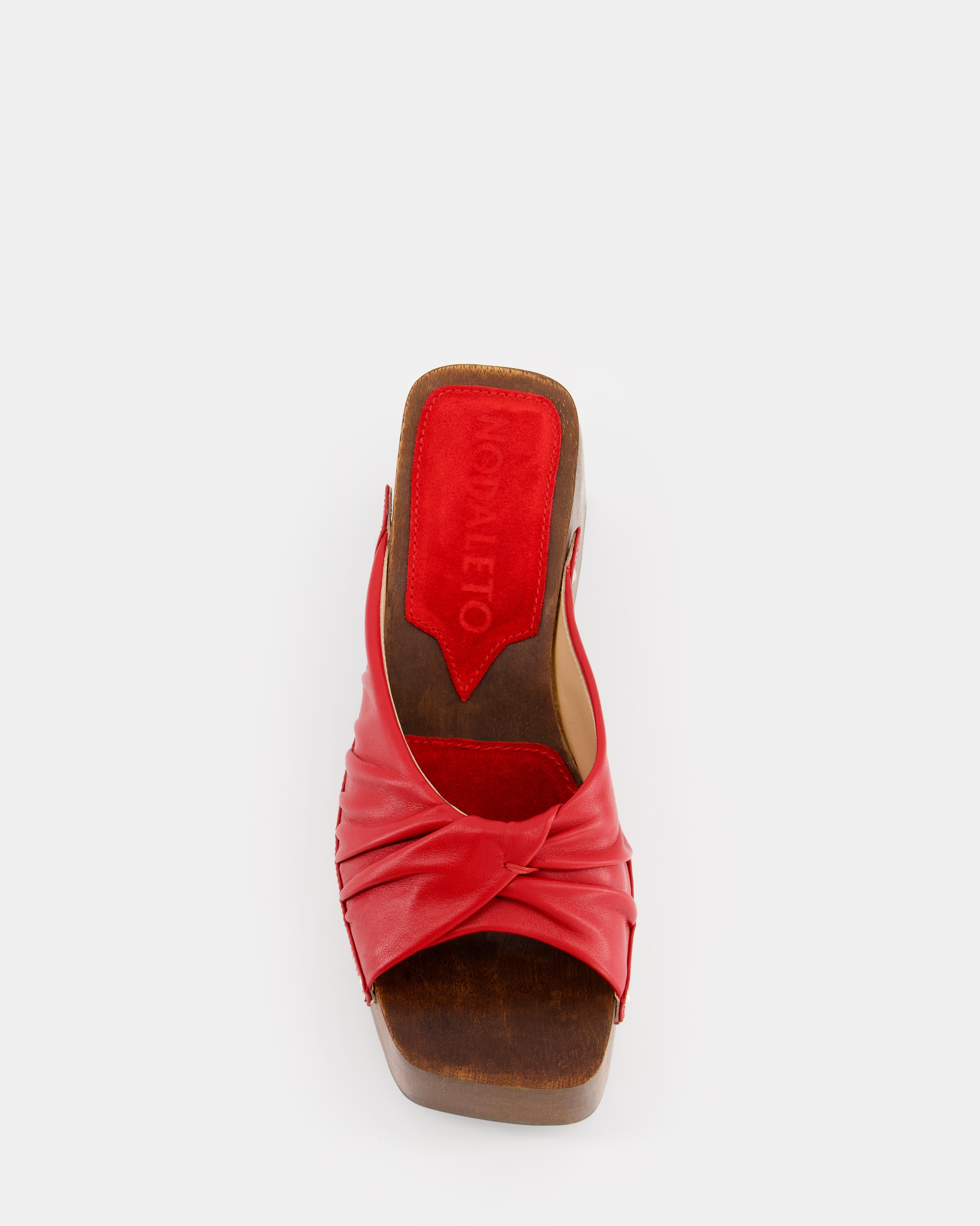 Nodaleto Bulla Mellow Wedge Clog Midnight Red 8 cm