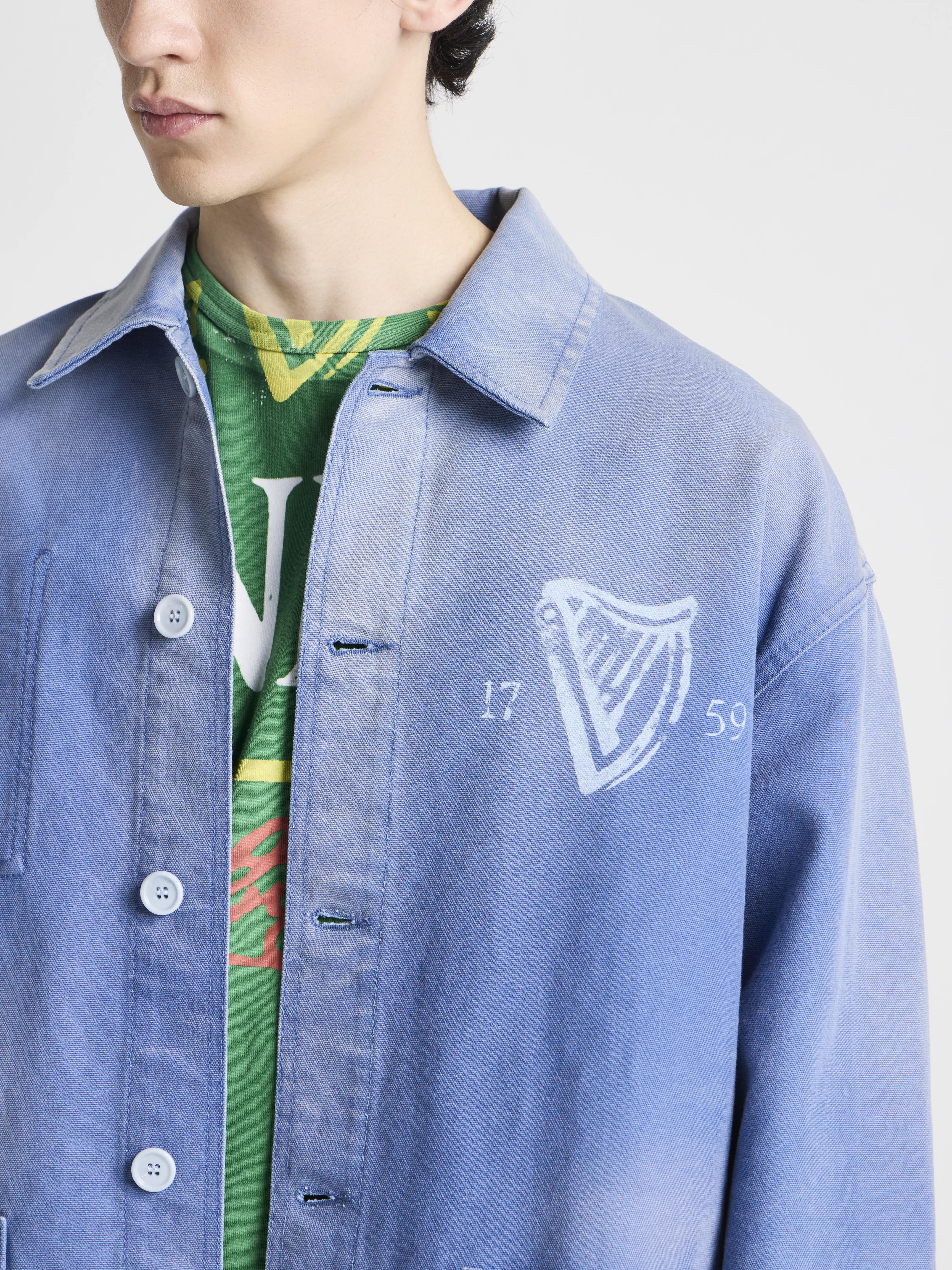 J.W.Anderson Guinness Chore Jacket Denim Mid-Blue Unisex