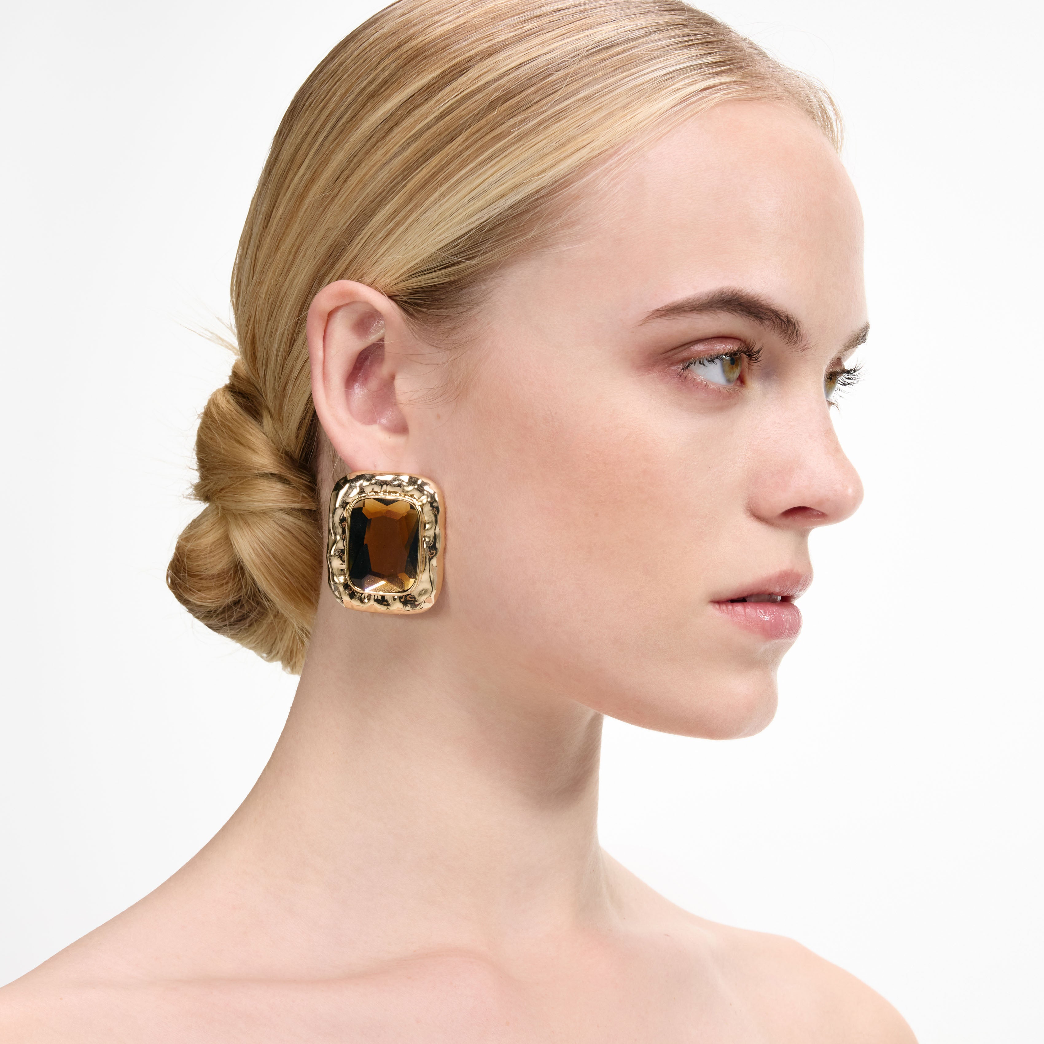Self Portrait Amber Ohrringe gold Bernstein