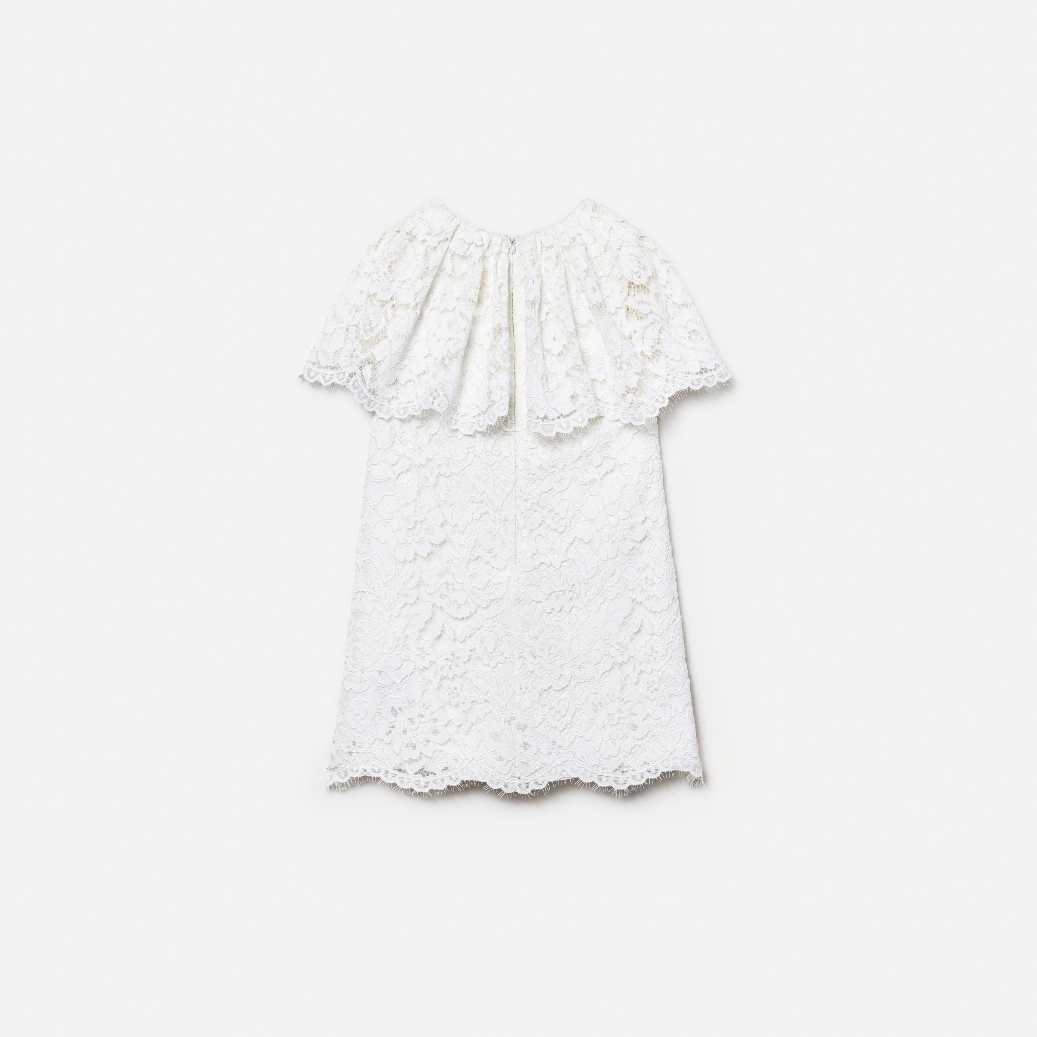 Self Portrait White Floral Lace Cape Kinderkleid Weiß Spitze