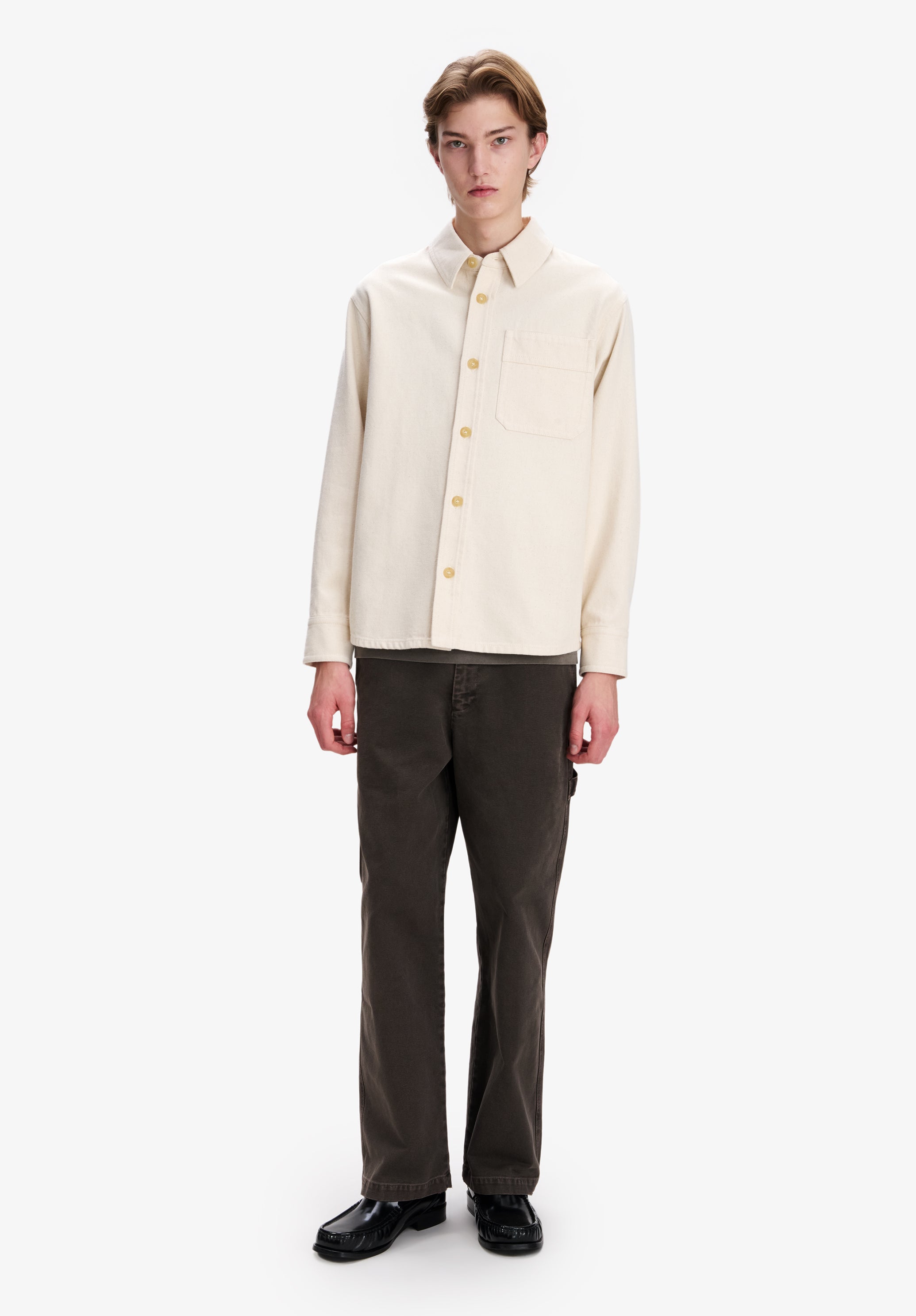 A.P.C. Overshirt Denim cremeweiß Größe M Bio