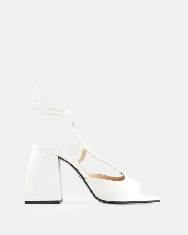 Nodaleto Bulla Gala 90 Sandale White Satin 9 cm