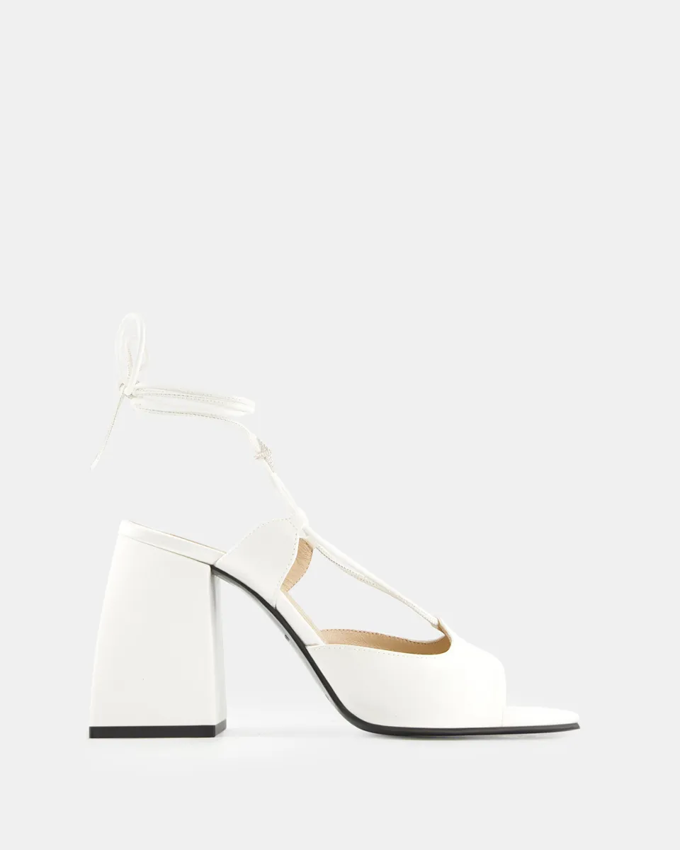 Nodaleto Bulla Gala 90 Sandale White Satin 9 cm